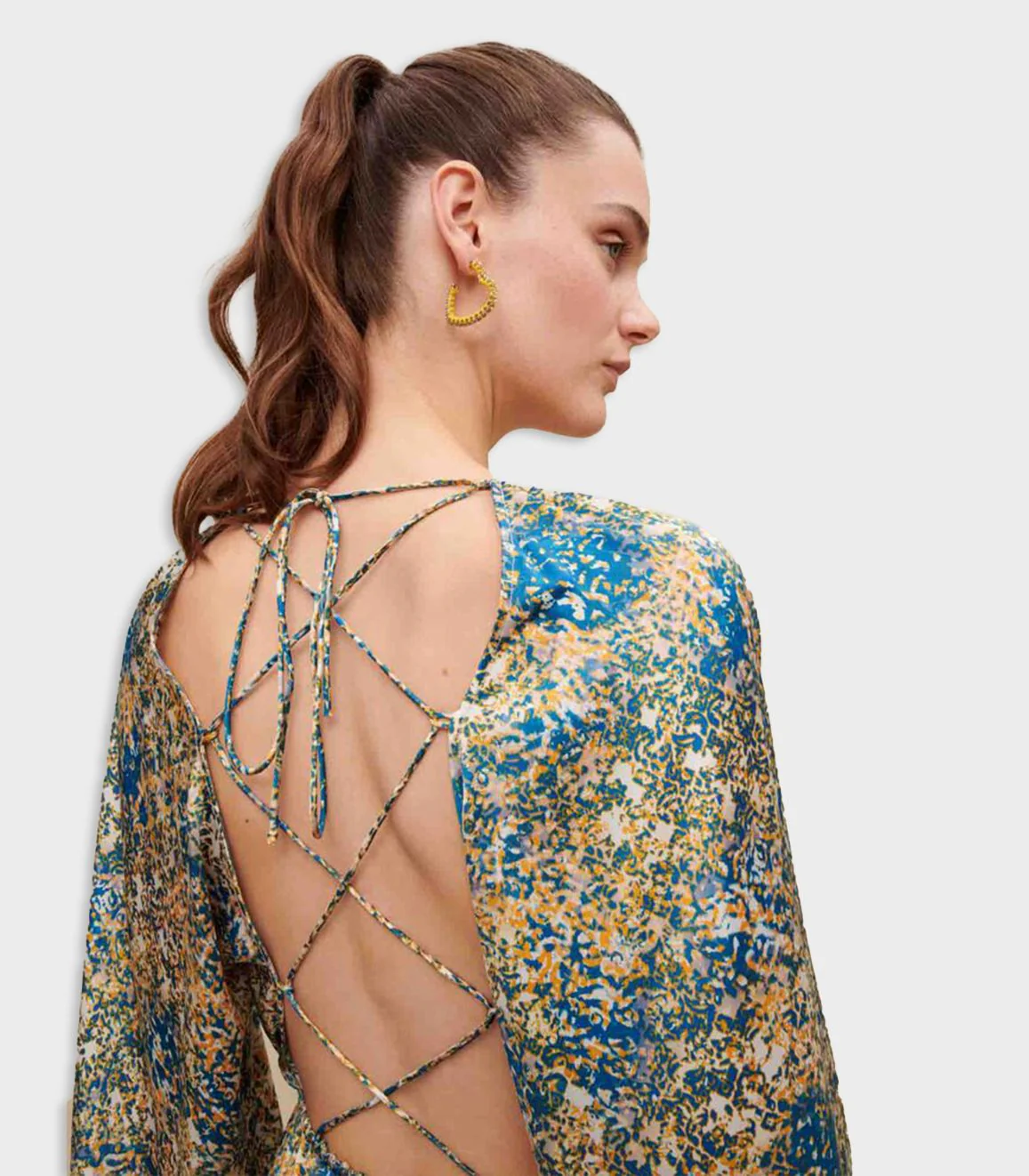 Maje - Abstract Long Printed Dress - Image 4
