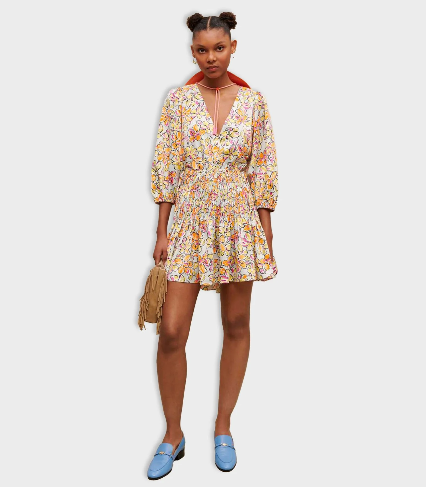 Maje - Short Floral Printed Dress - Image 2
