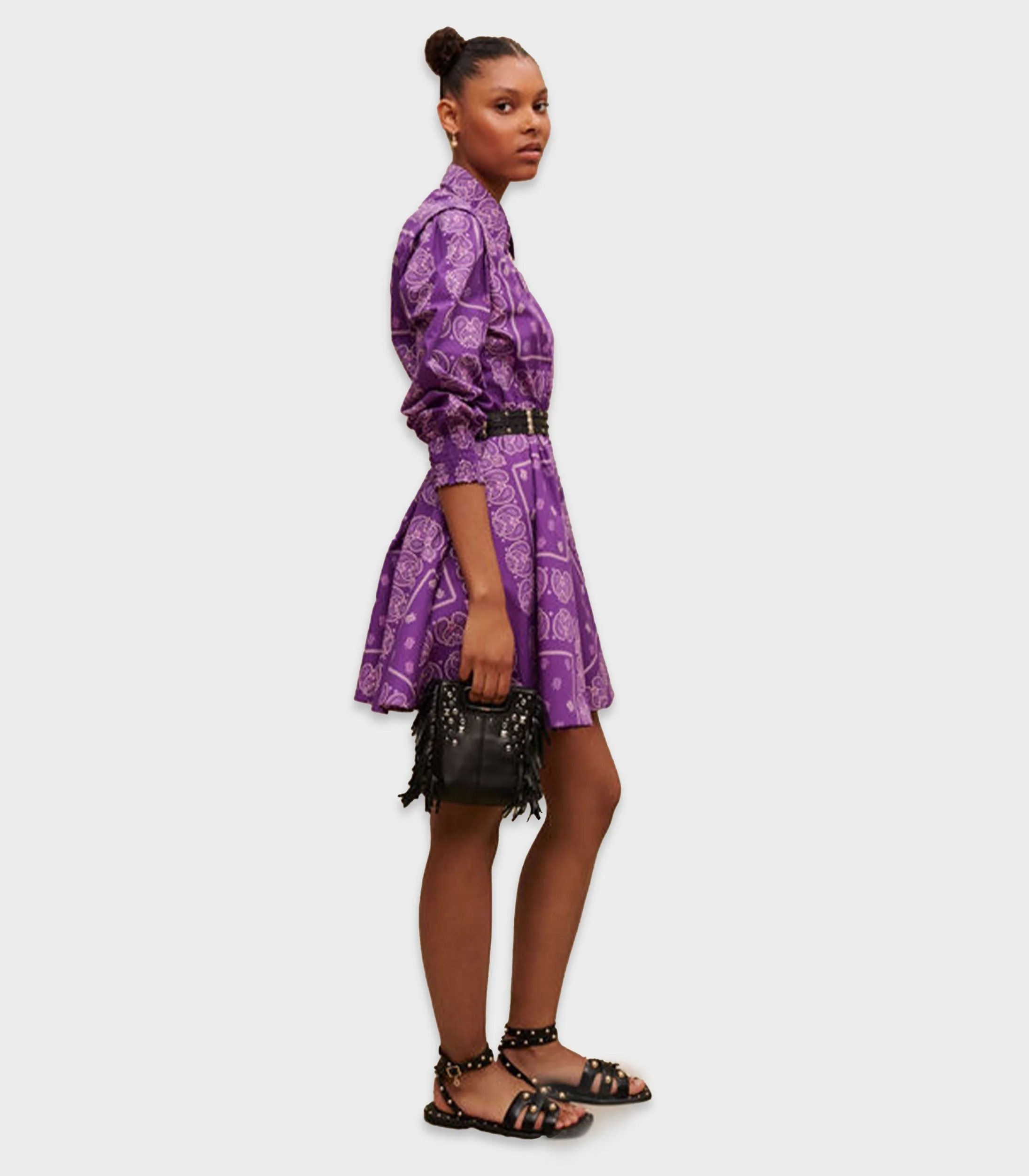Maje - Paisley Print Short Dress - Image 3