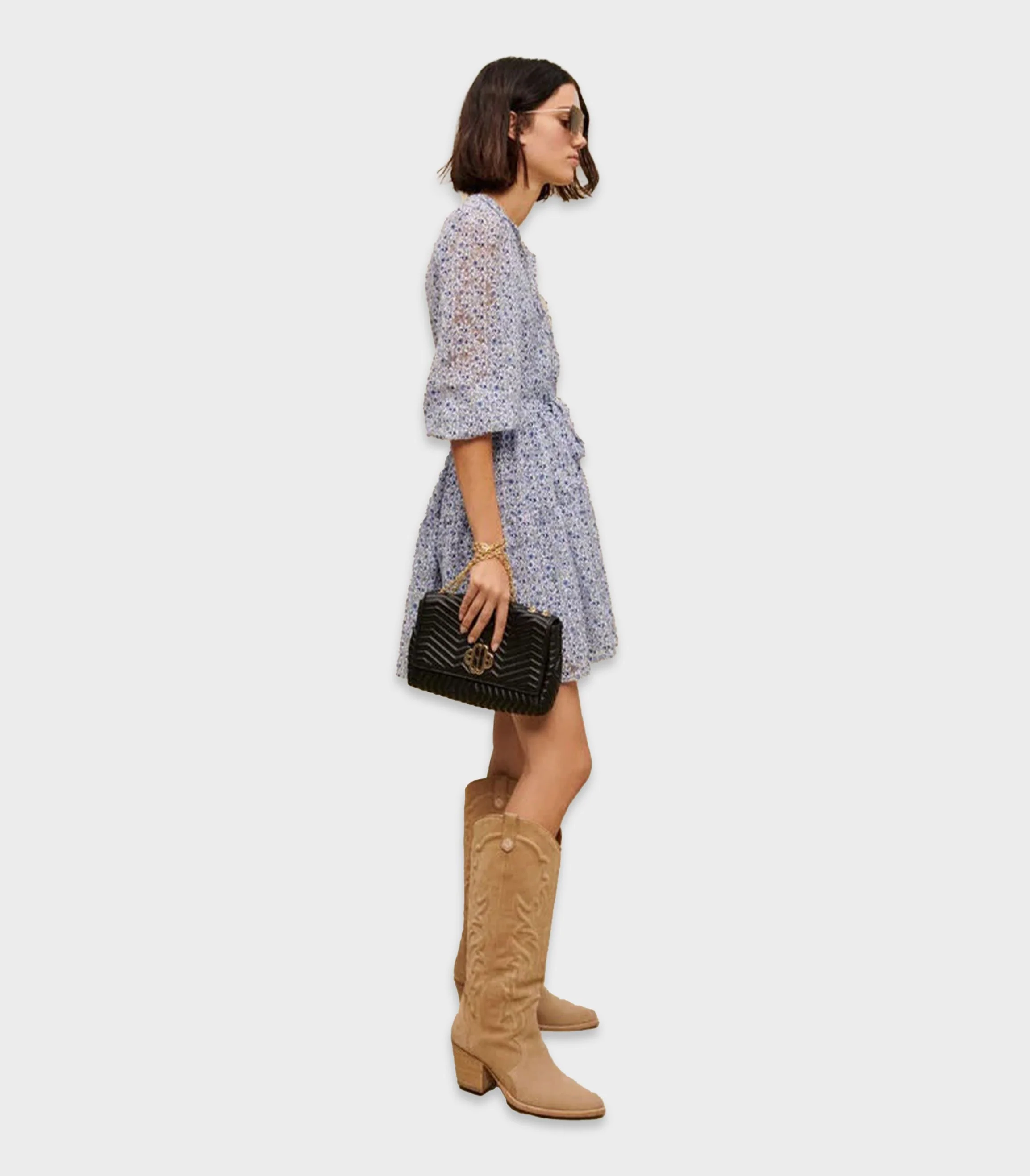 Maje - Belted Baby Doll Dress - Image 4