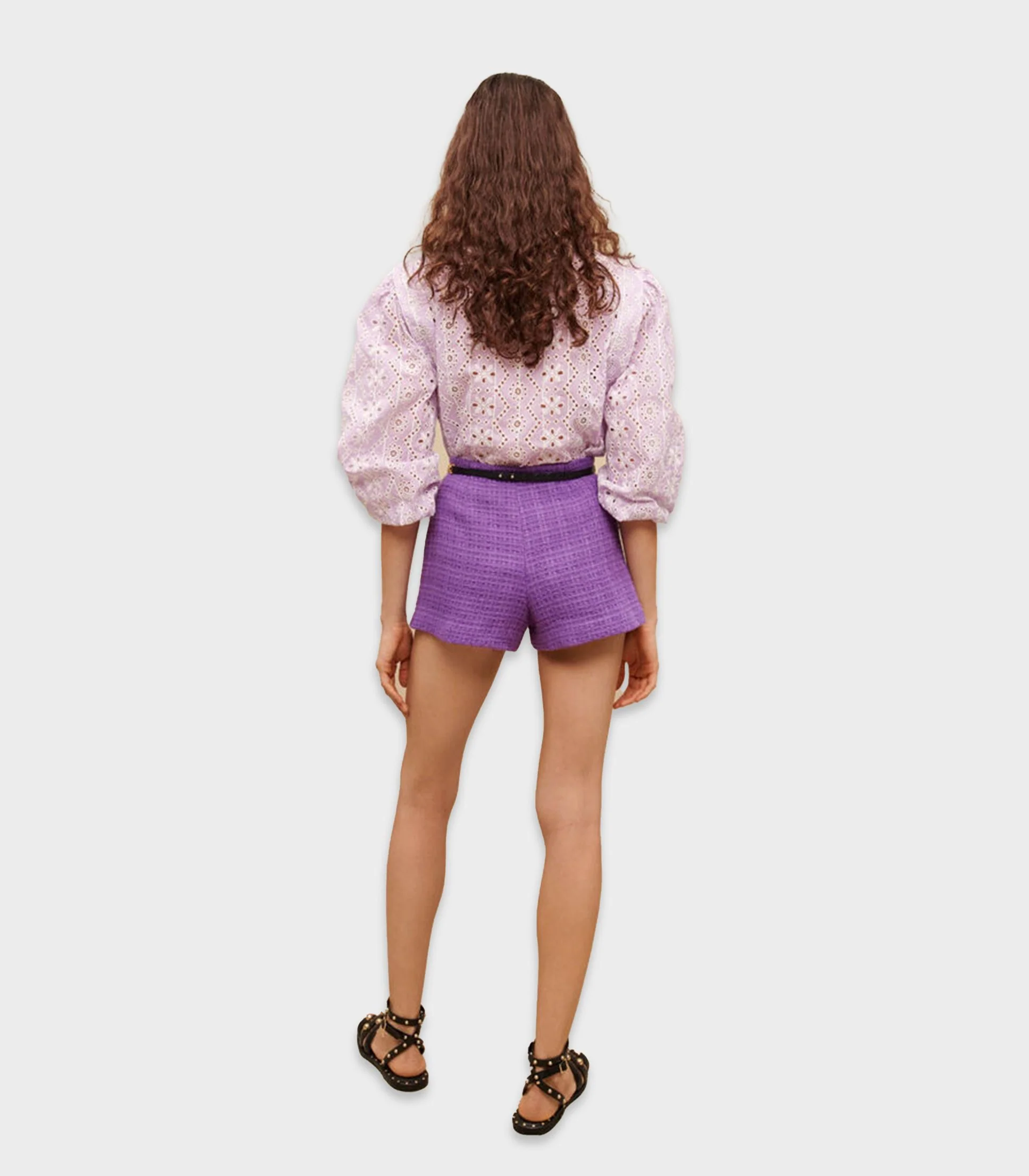 Maje - Women's Tweed Shorts - Image 3