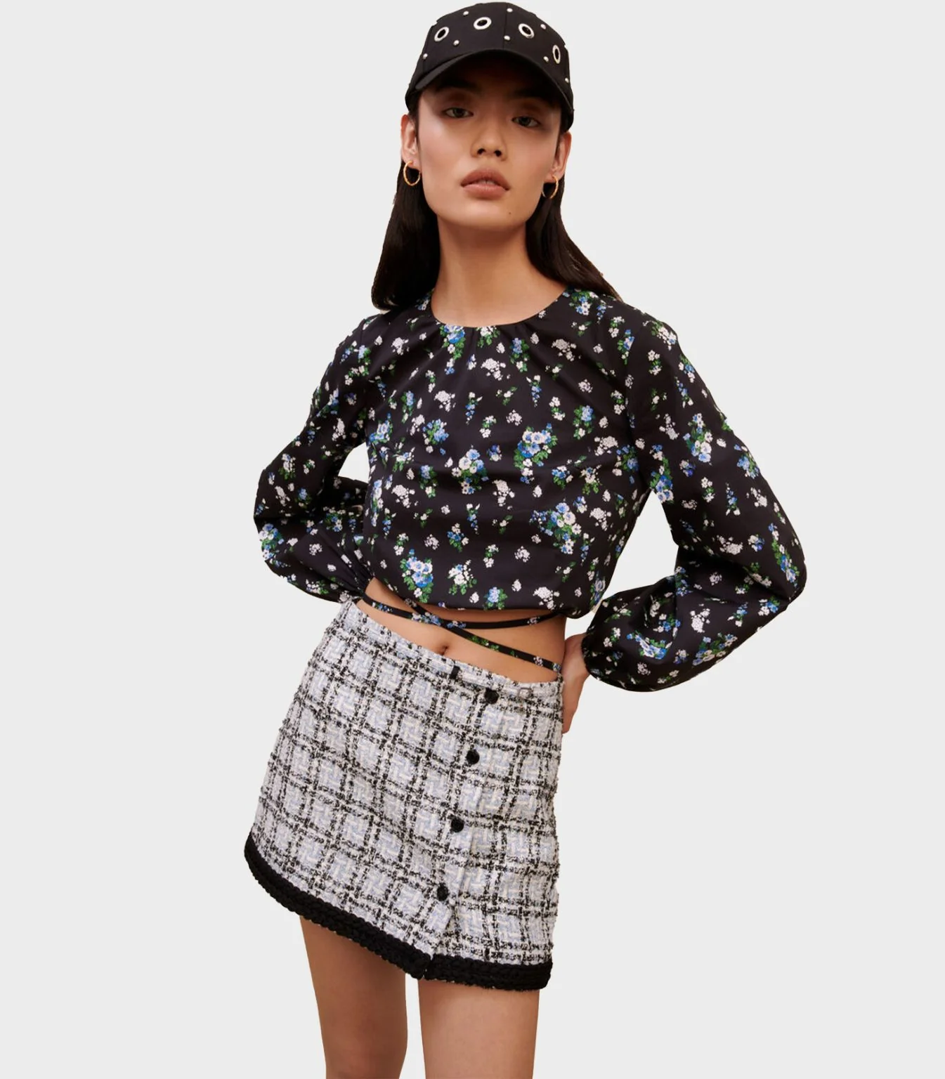 Maje - Floral Top With Tie - Image 2
