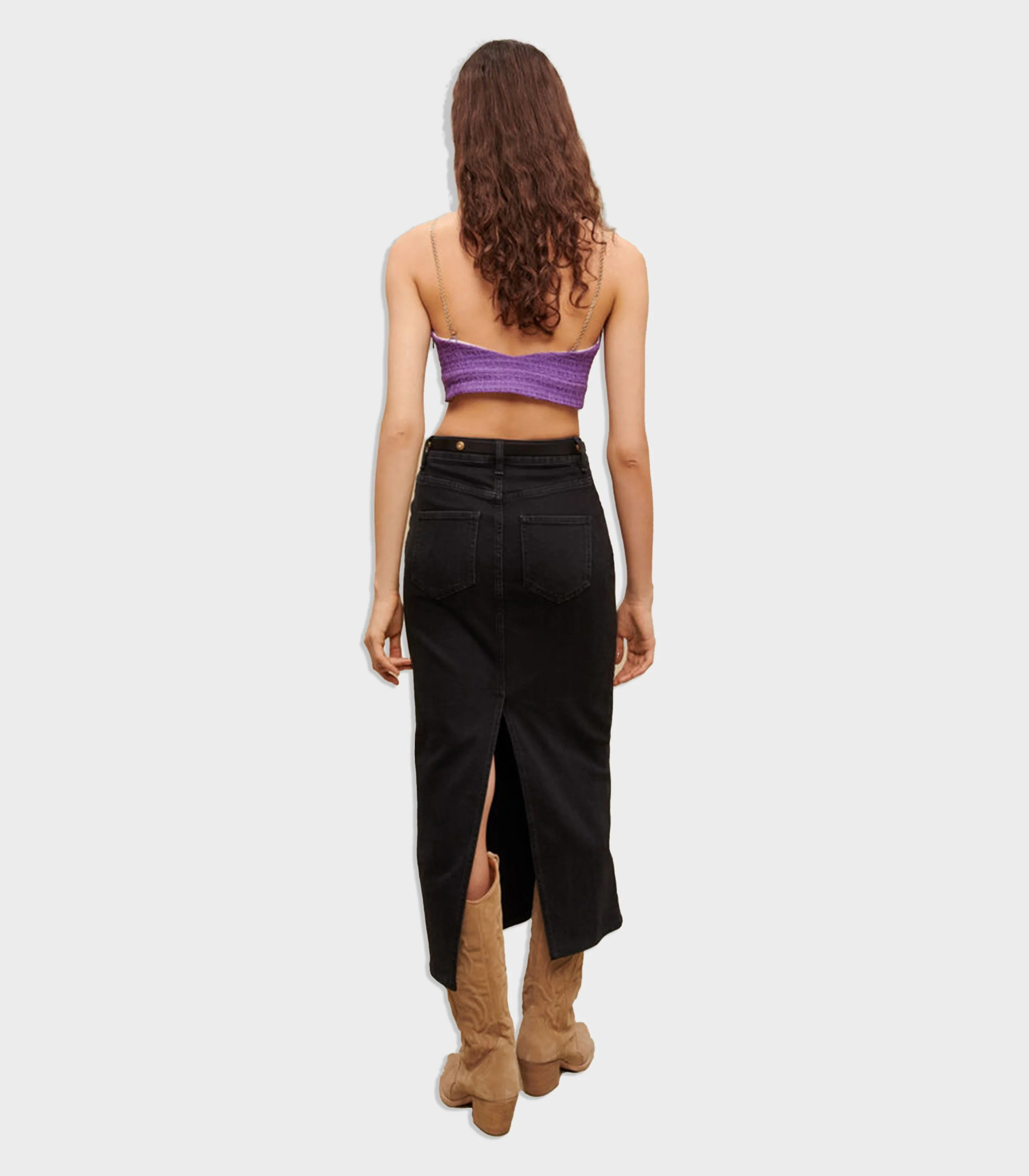 Maje - Tweed Crop Top - Image 3