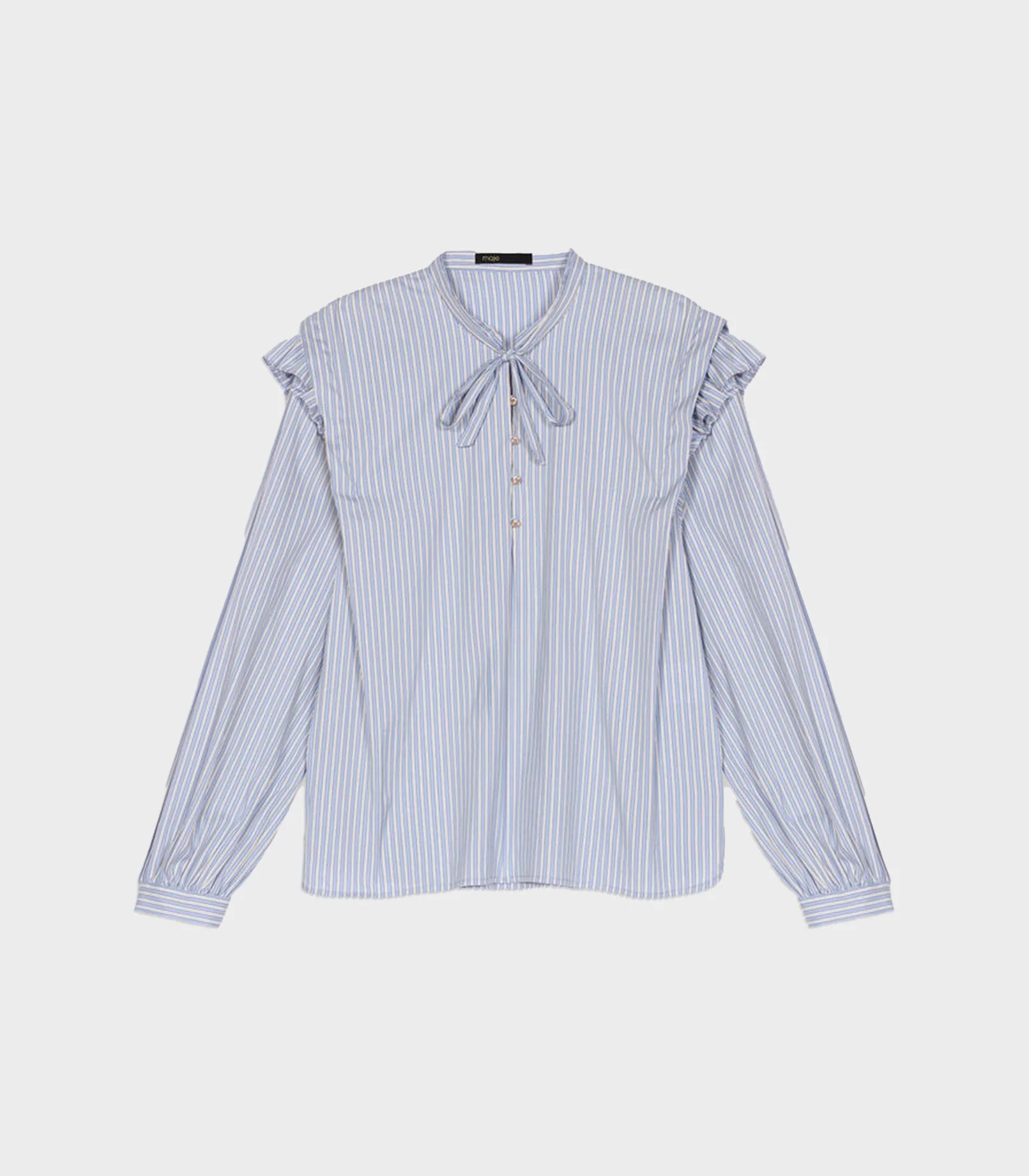 Maje - Striped Blue Blouse - Image 3