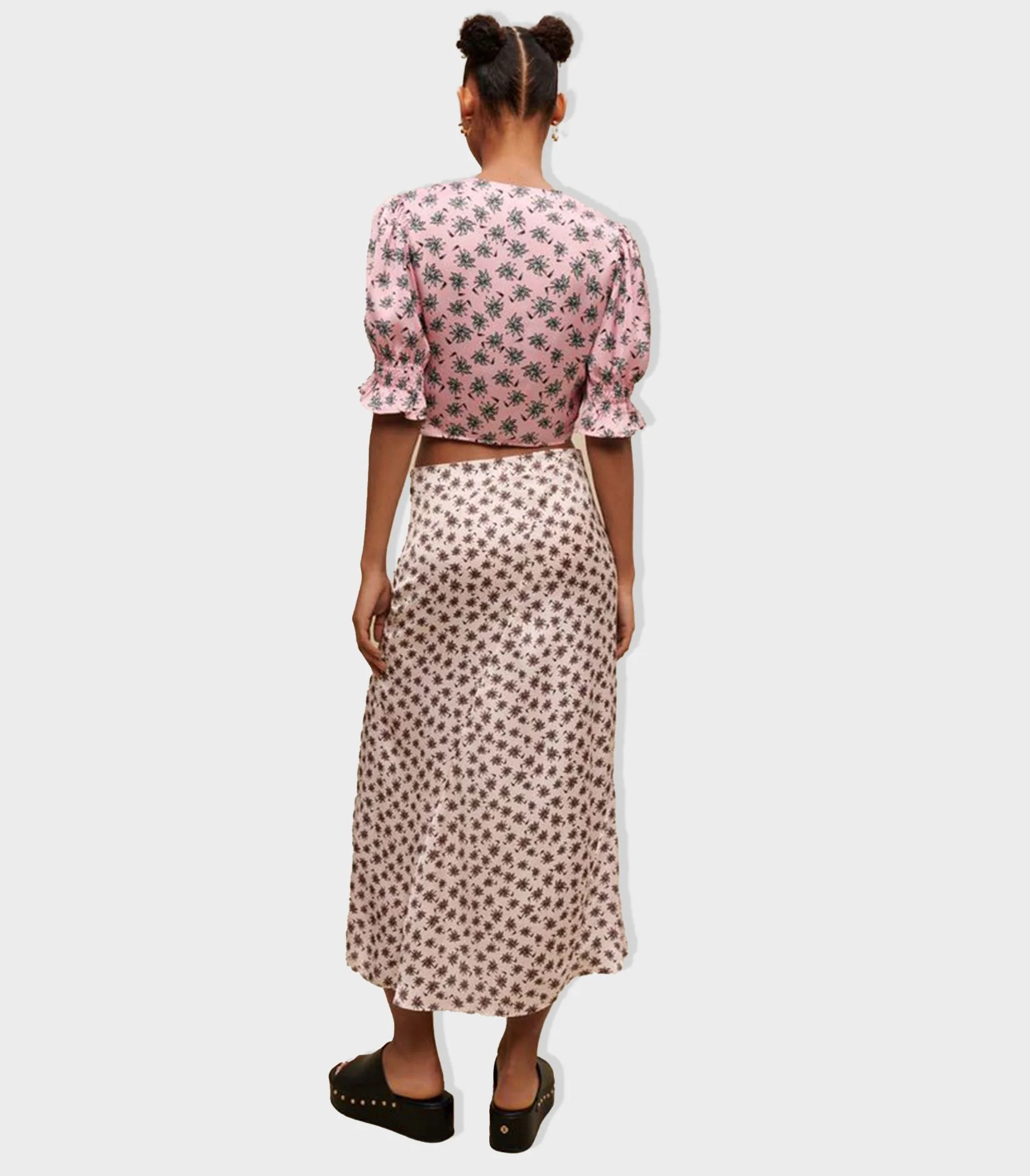 Maje - Palm-Tree Print Cropped Top - Image 3