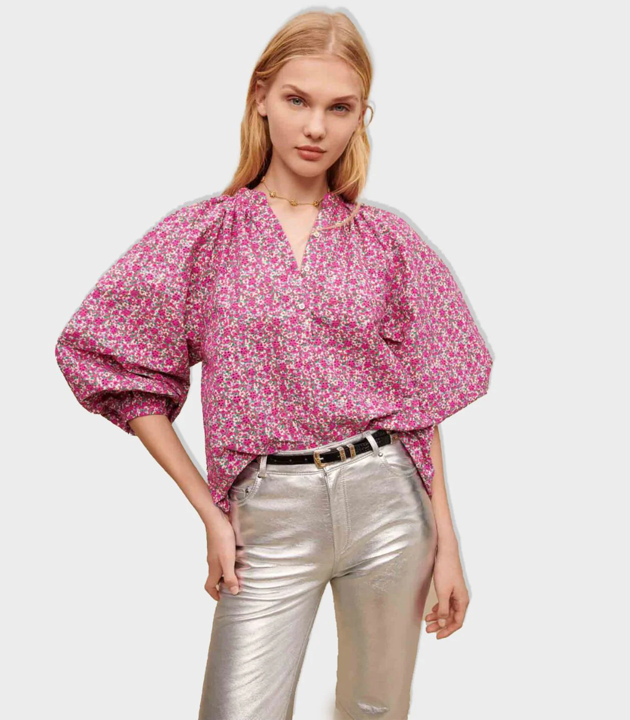 Maje - Floral Printed Blouse - Image 2