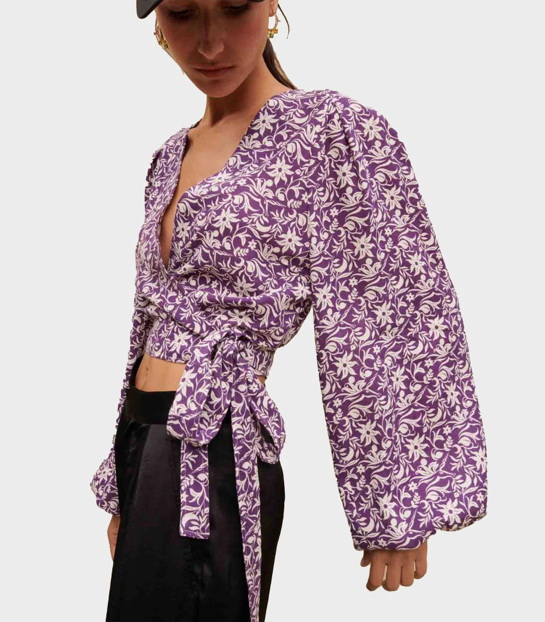 Maje -Tie Crop Top - Image 3