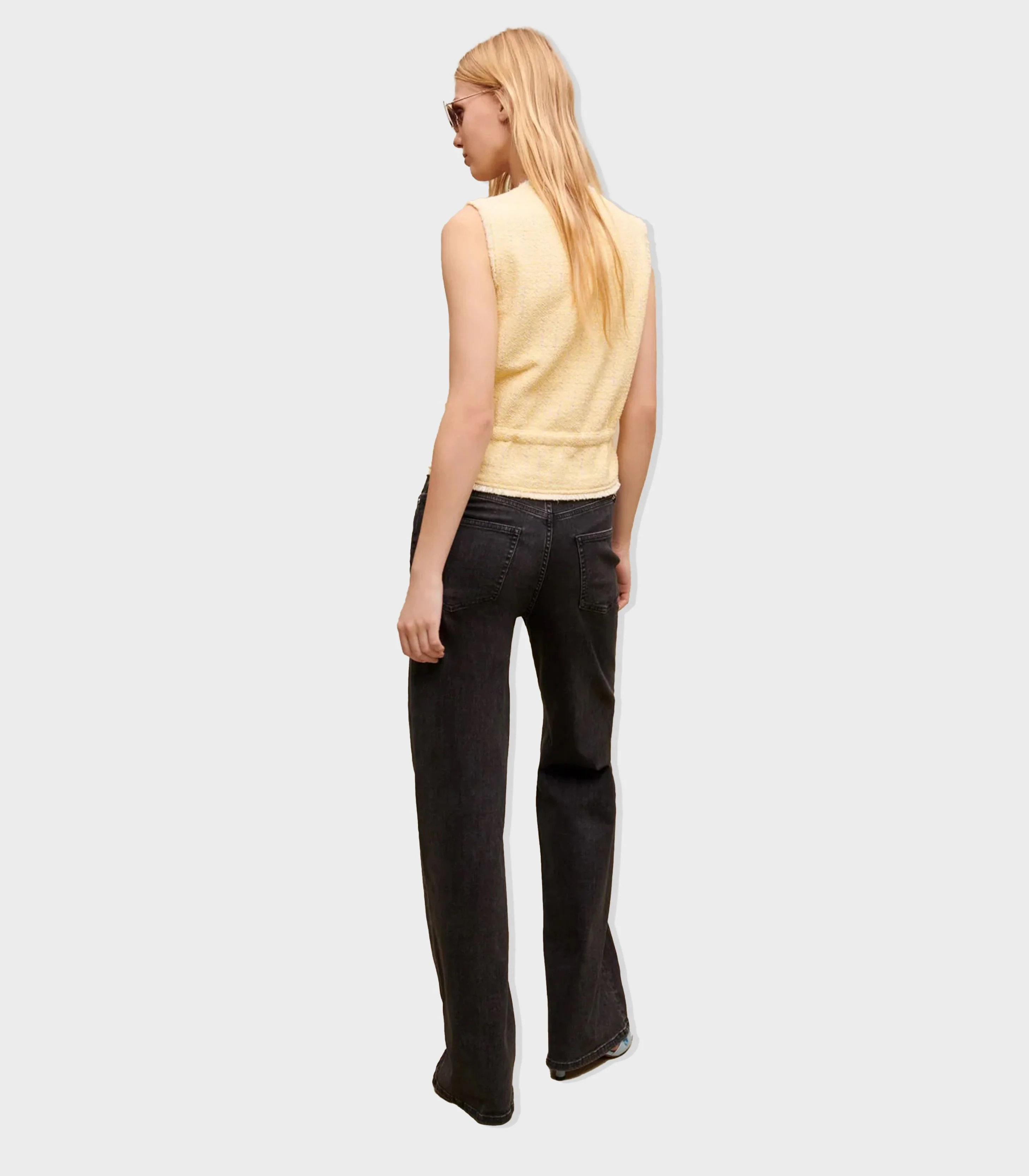 Maje - Sleeveless Lurex - Tweed Top - Image 3