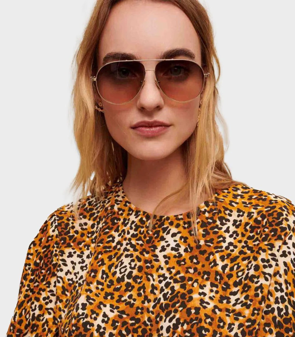 Maje - Leopard Print Cropped Top - Image 4