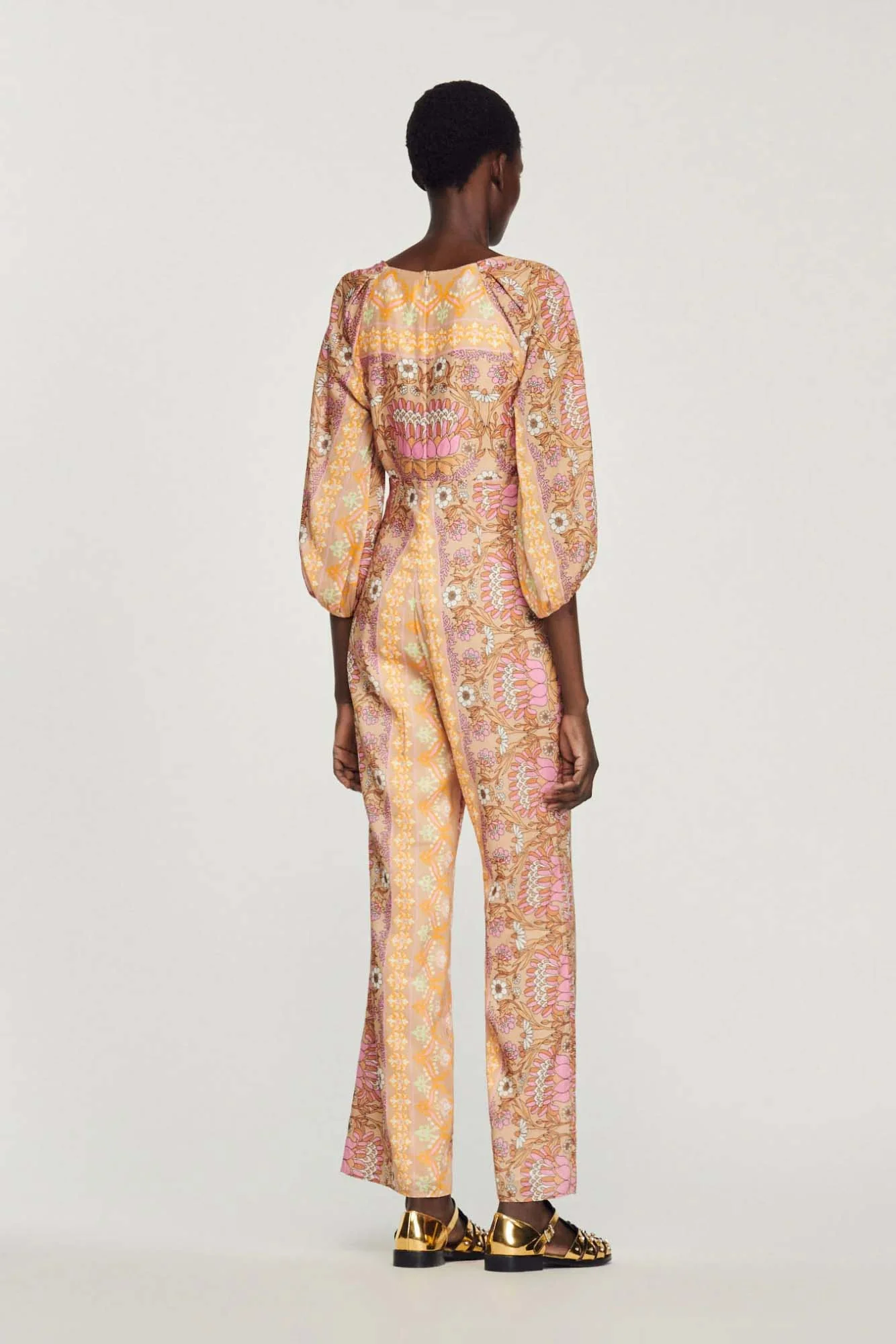 SANDRO -  Women's Printed Jumpsuit - Image 3