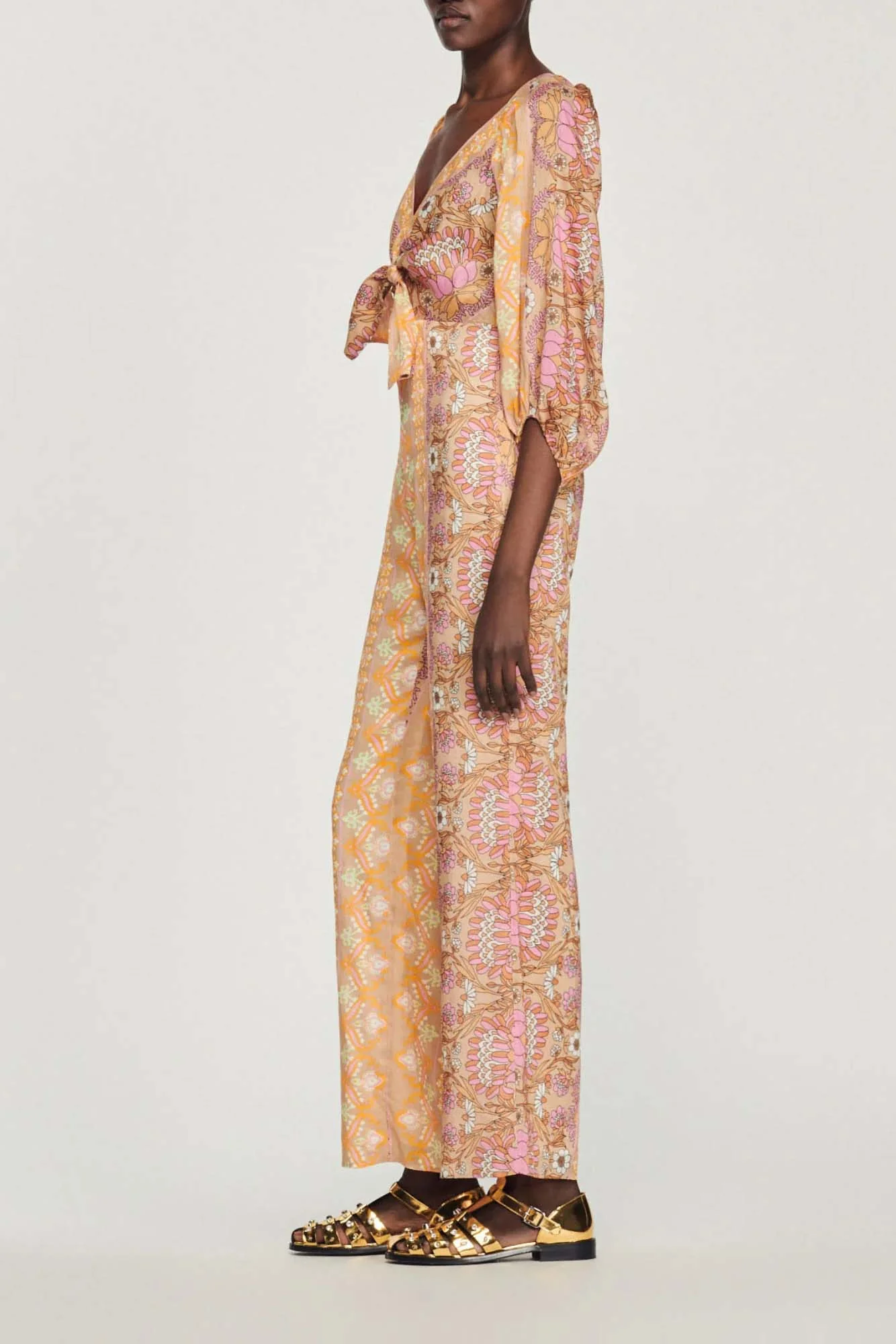 SANDRO -  Women's Printed Jumpsuit - Image 4