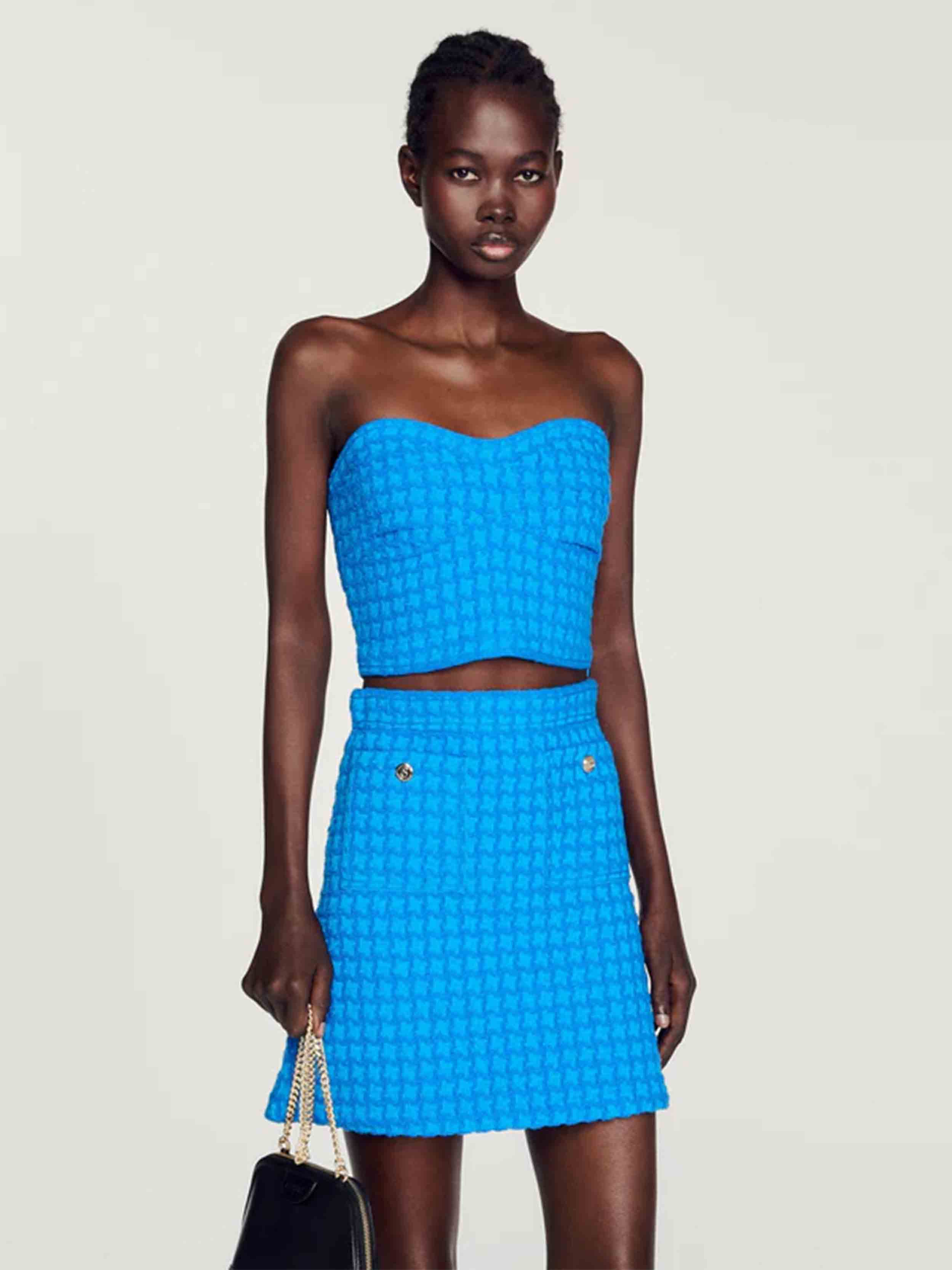 SANDRO -  Women's Short Tweed Skirt - Image 11