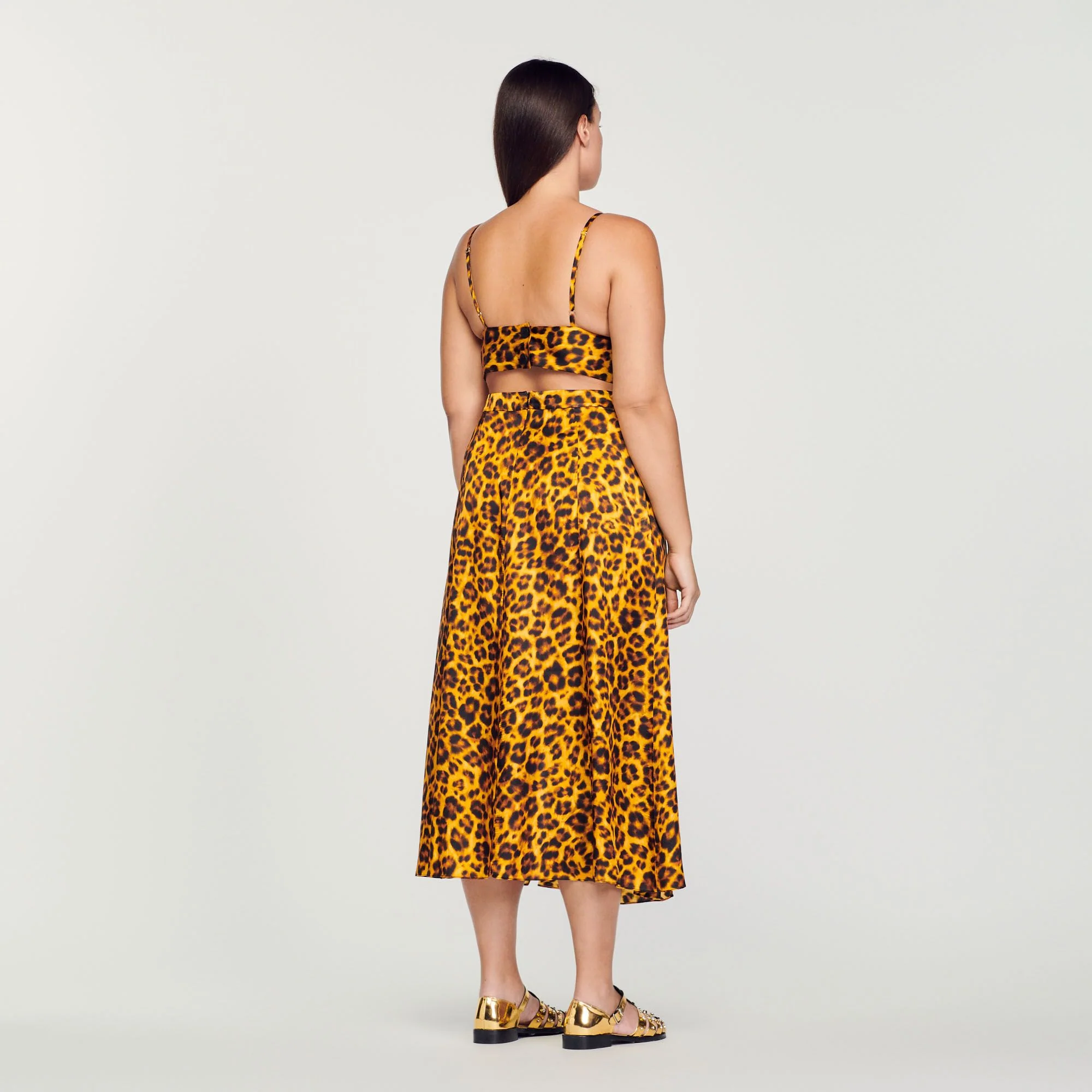 SANDRO - Women's Leopard Skirt - Image 3