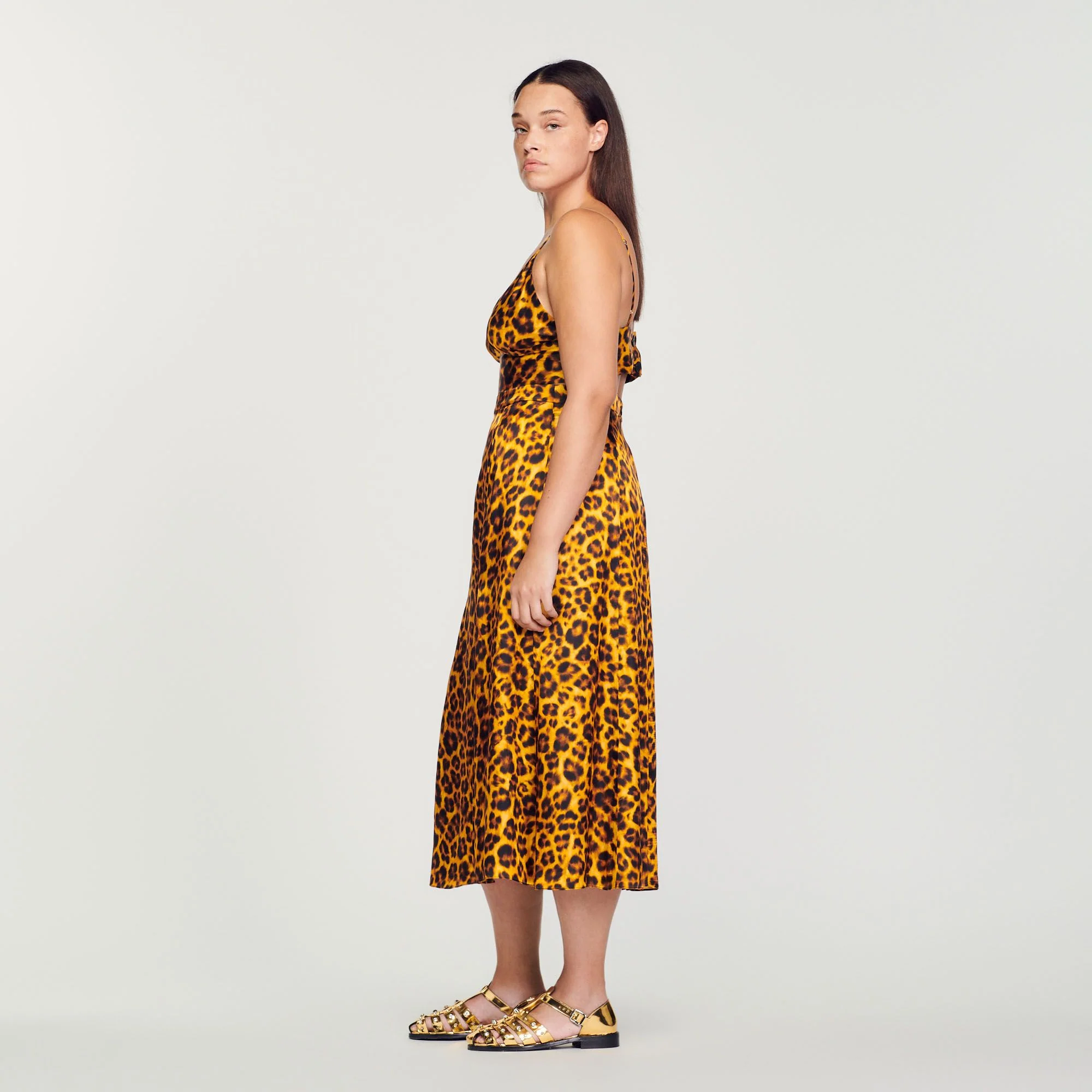 SANDRO - Women's Leopard Skirt - Image 4