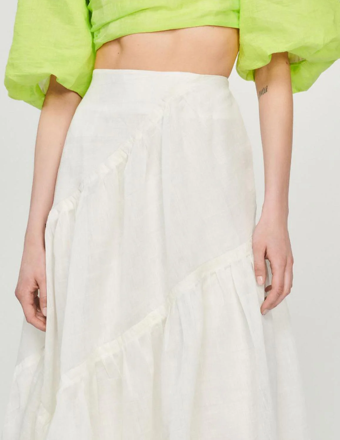 SANDRO - Women's Long Ruffled Skirt - Image 4