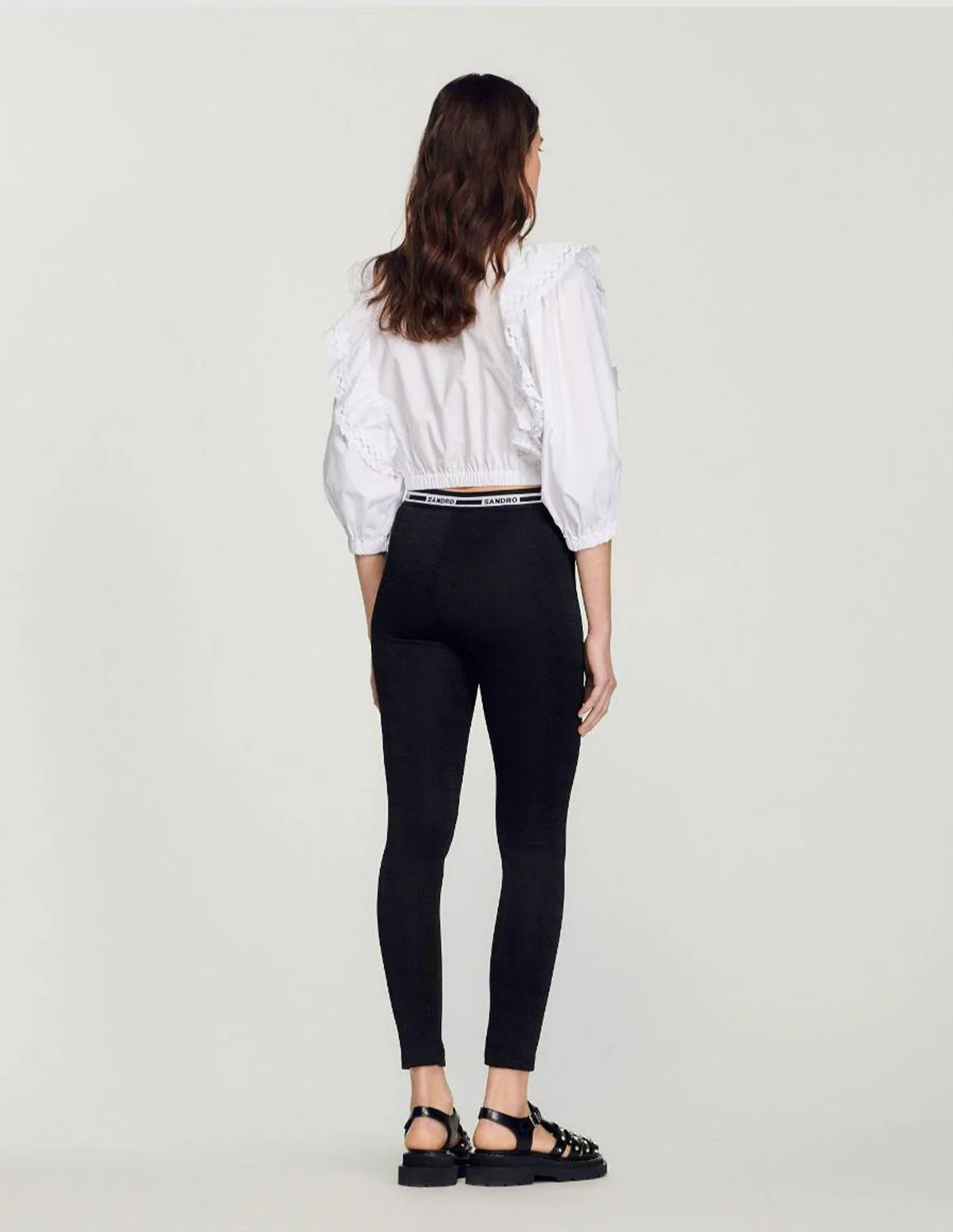 SANDRO - Women's Jacquard Leggings - Image 3