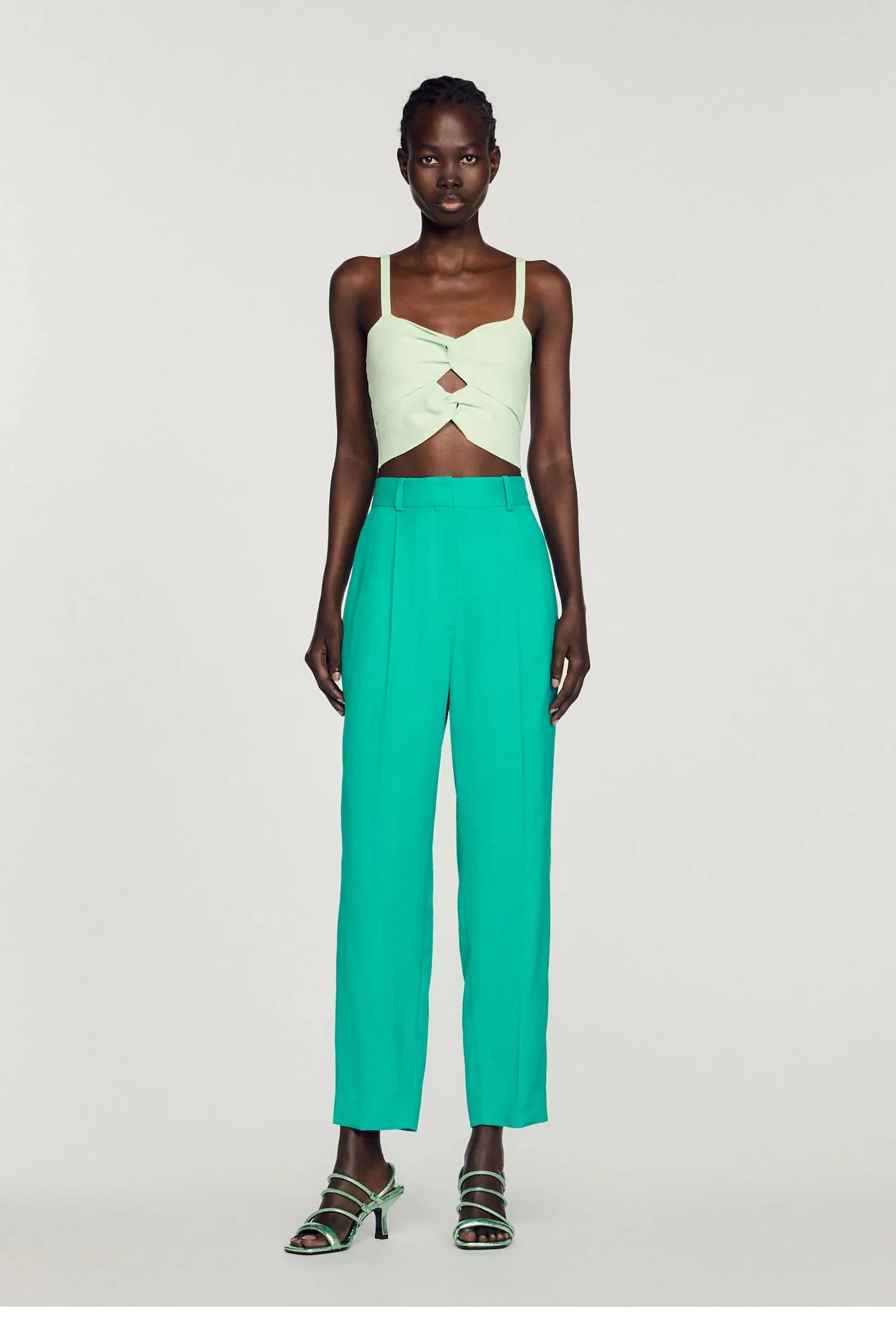 SANDRO - Women's Straight-Leg Trousers - Image 2