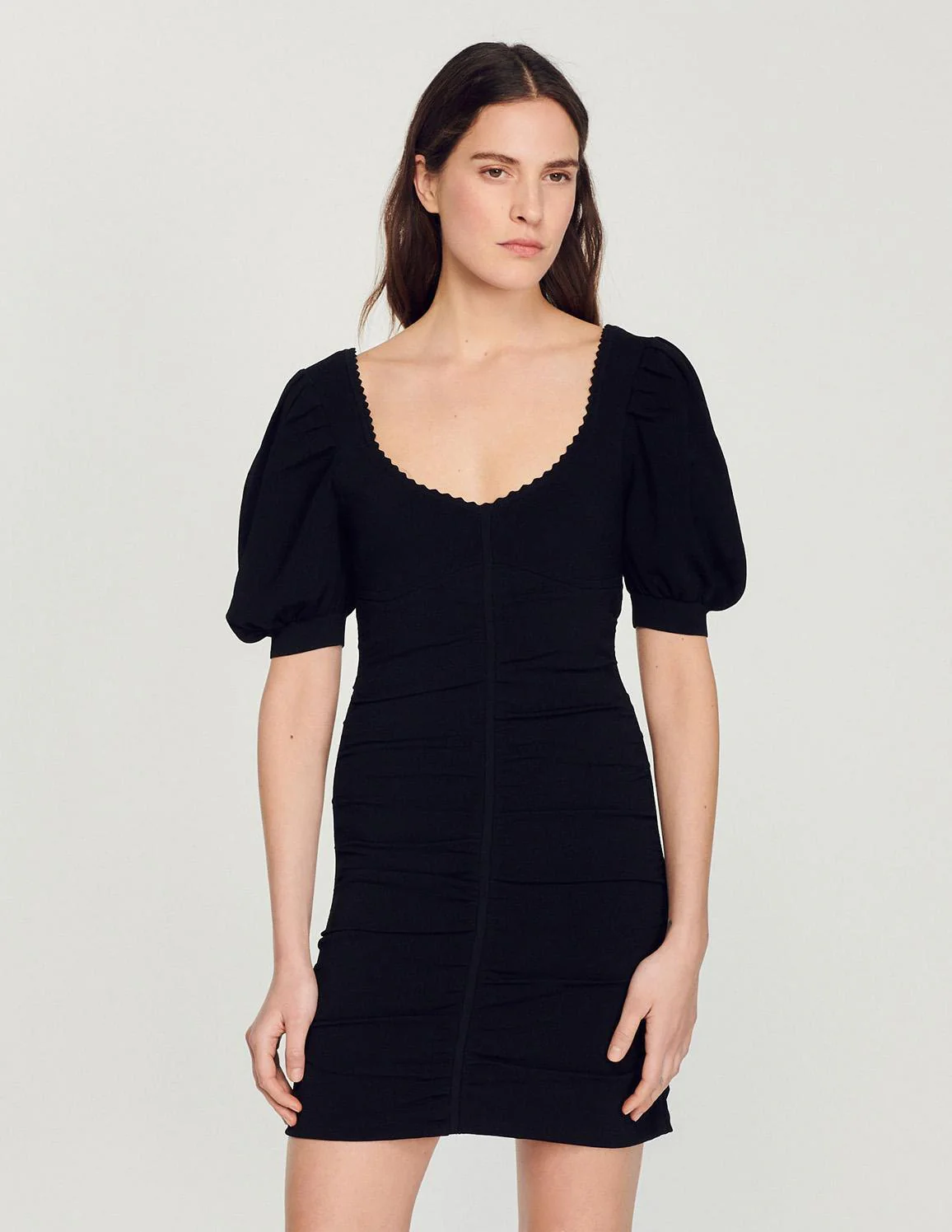SANDRO - Short Knitted Dress - Image 9