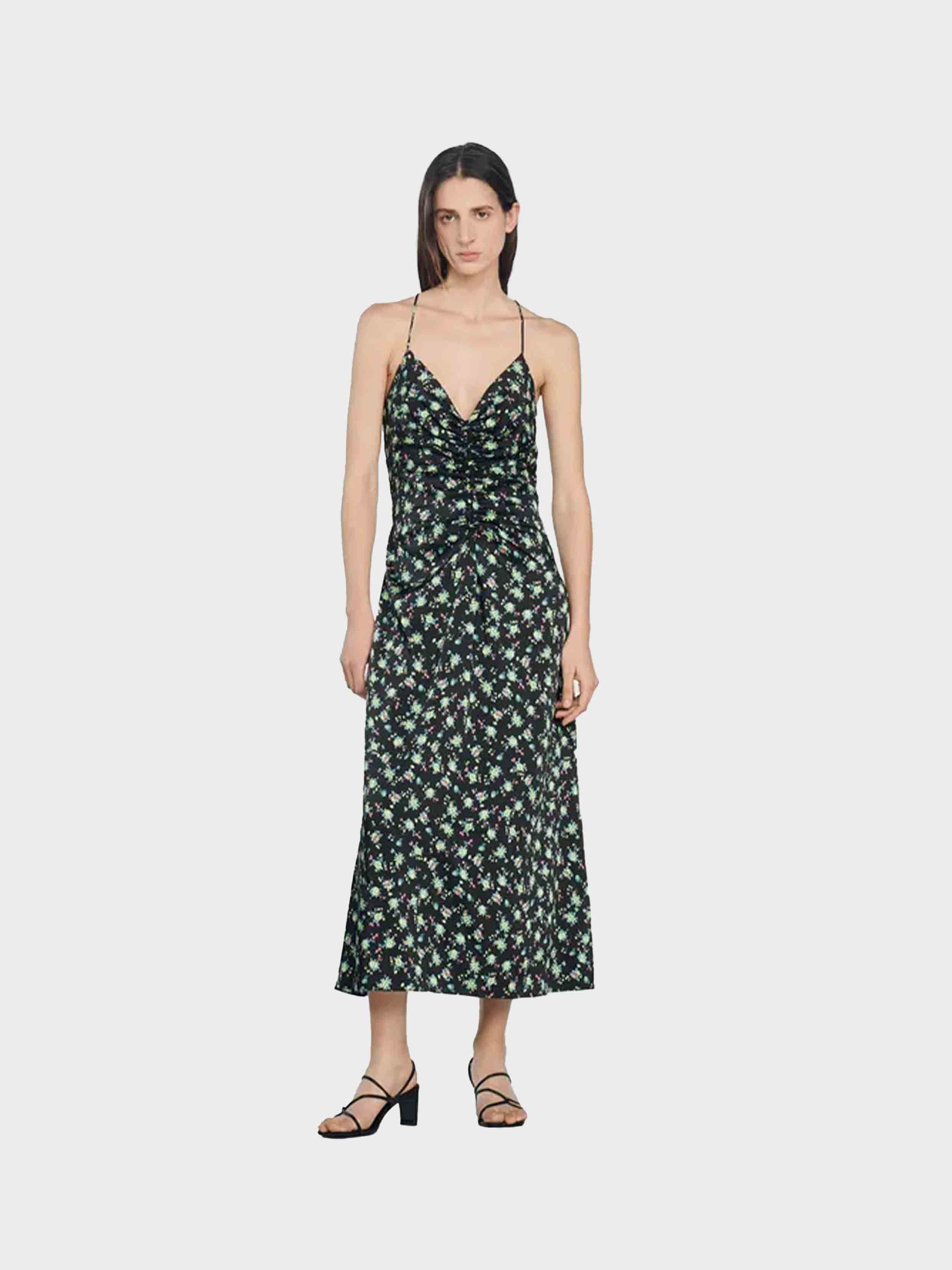 SANDRO - Women's Long Floral Dress - Image 2