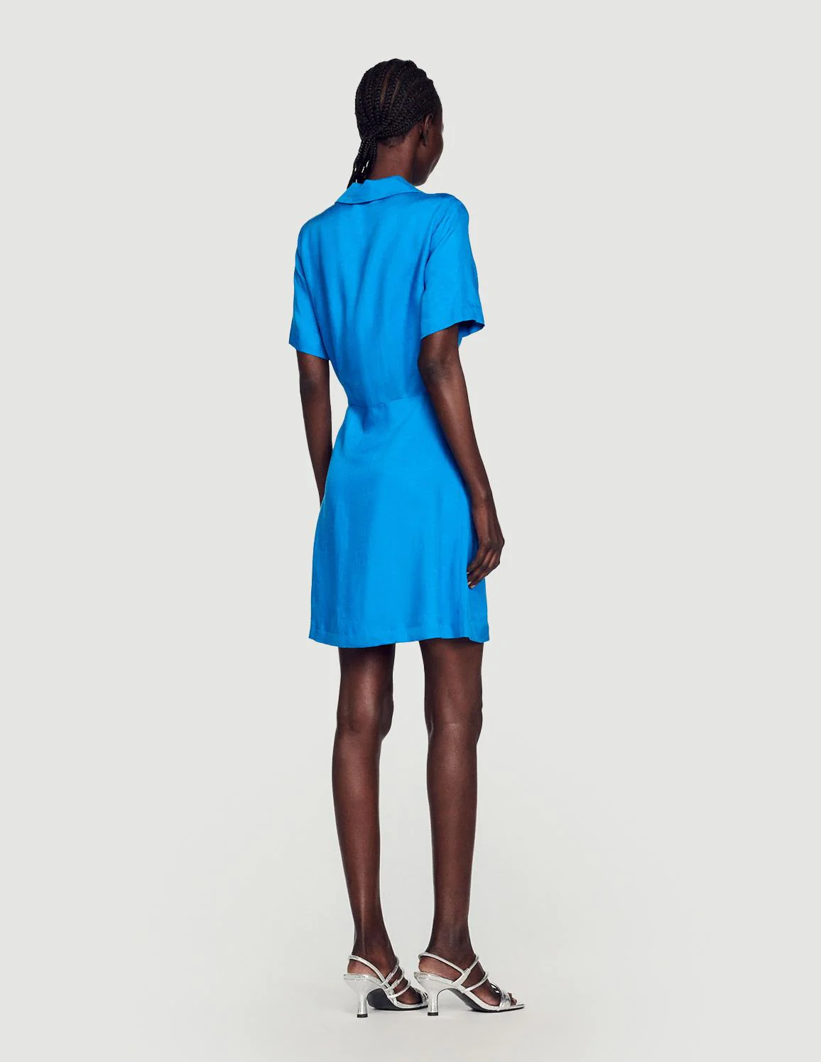 SANDRO - Women's Short Dress With Ties - Image 3
