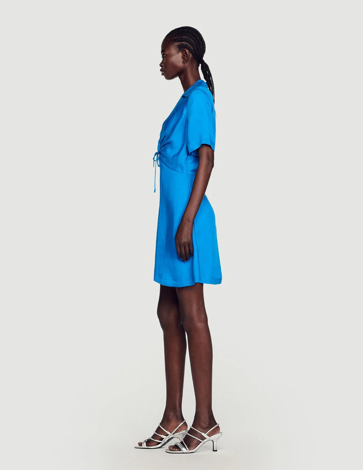 SANDRO - Women's Short Dress With Ties - Image 4