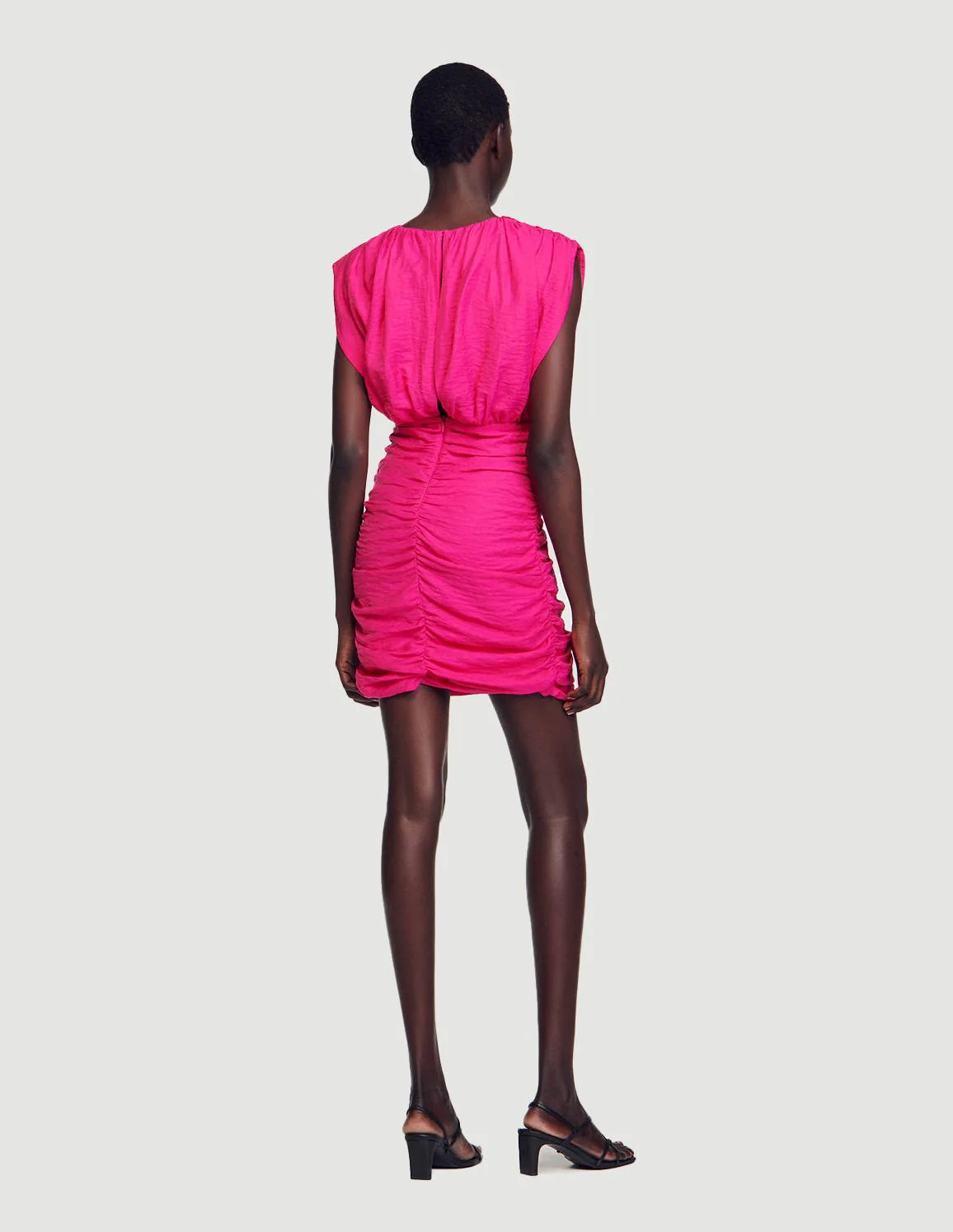 SANDRO - Women's Short Draped Dress - Image 10