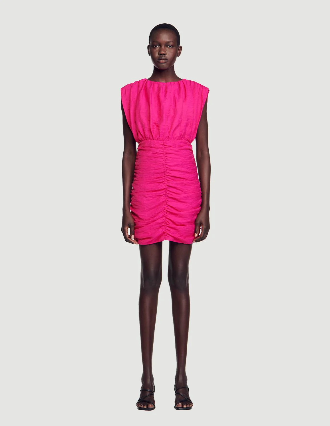 SANDRO - Women's Short Draped Dress - Image 11
