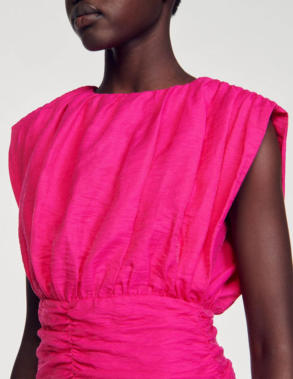 SANDRO - Women's Short Draped Dress - Image 13