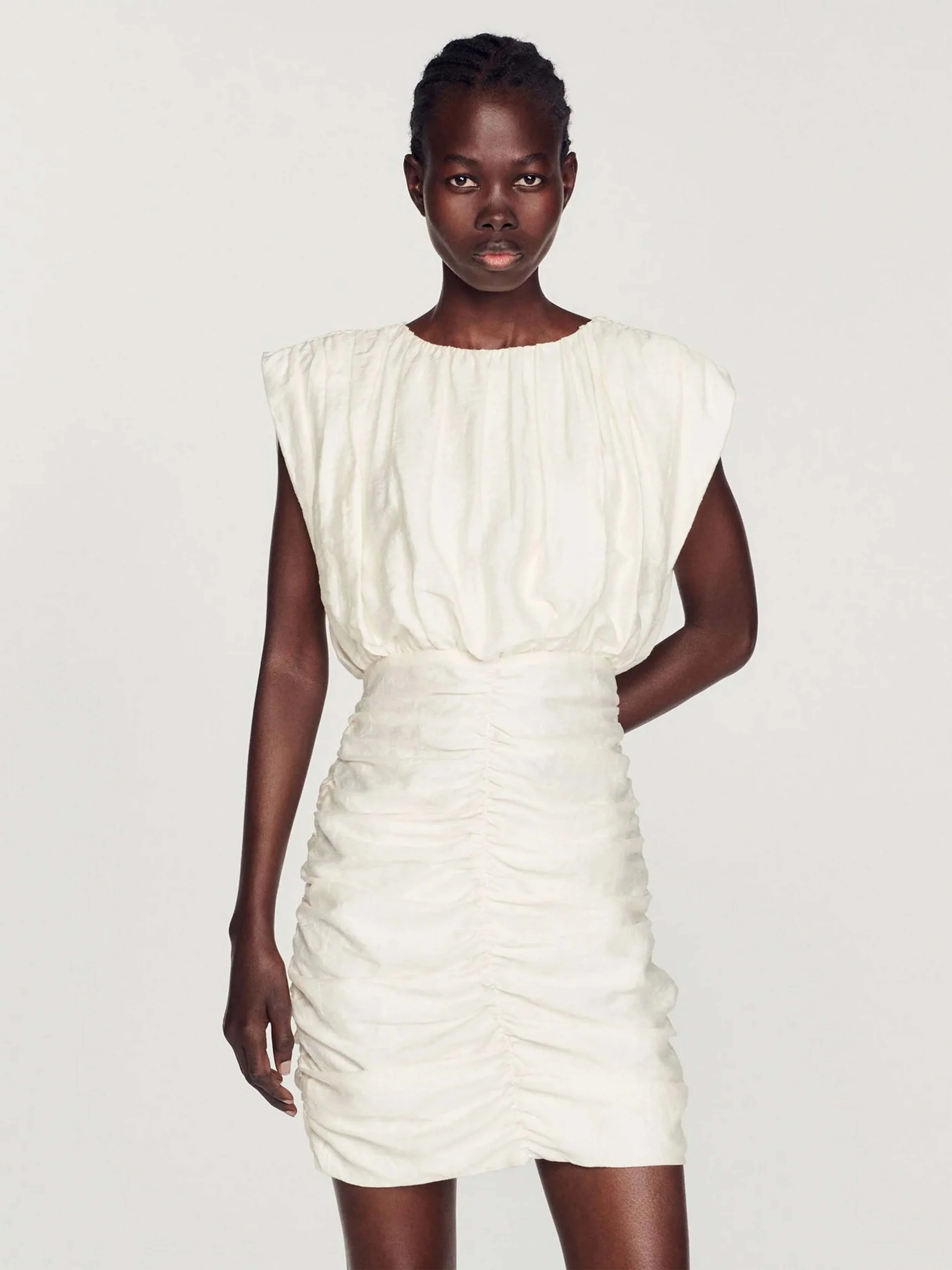 SANDRO - Women's Short Draped Dress - Image 19