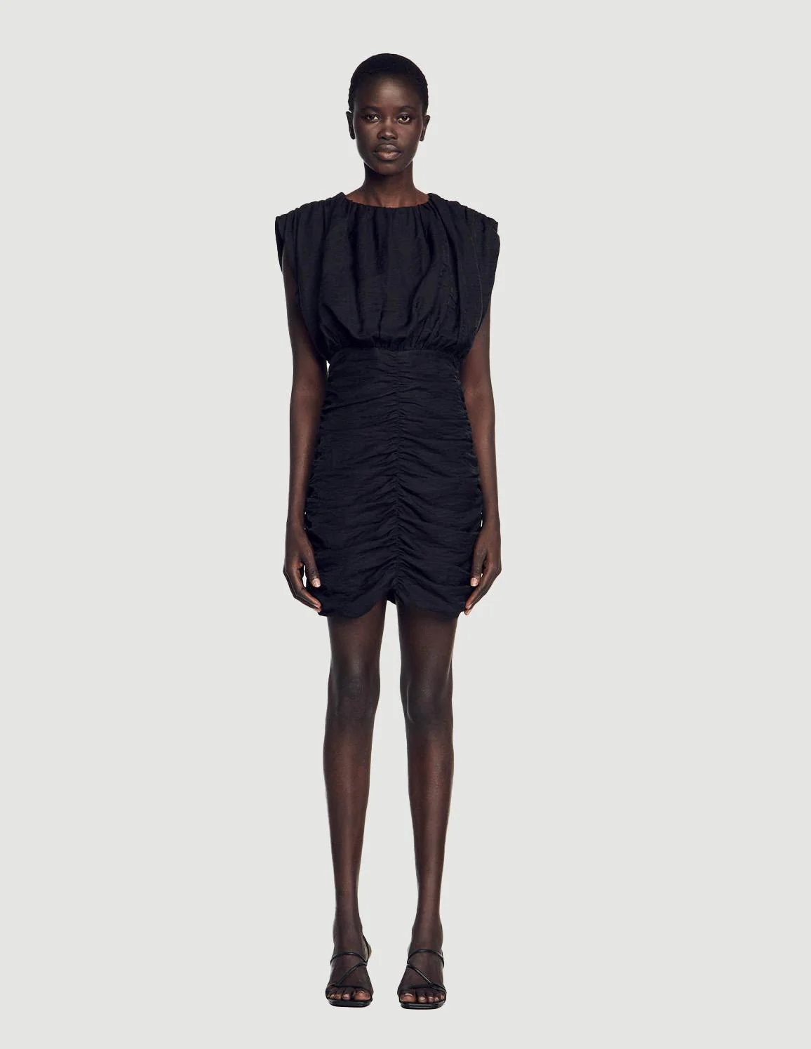 SANDRO - Women's Short Draped Dress - Image 2