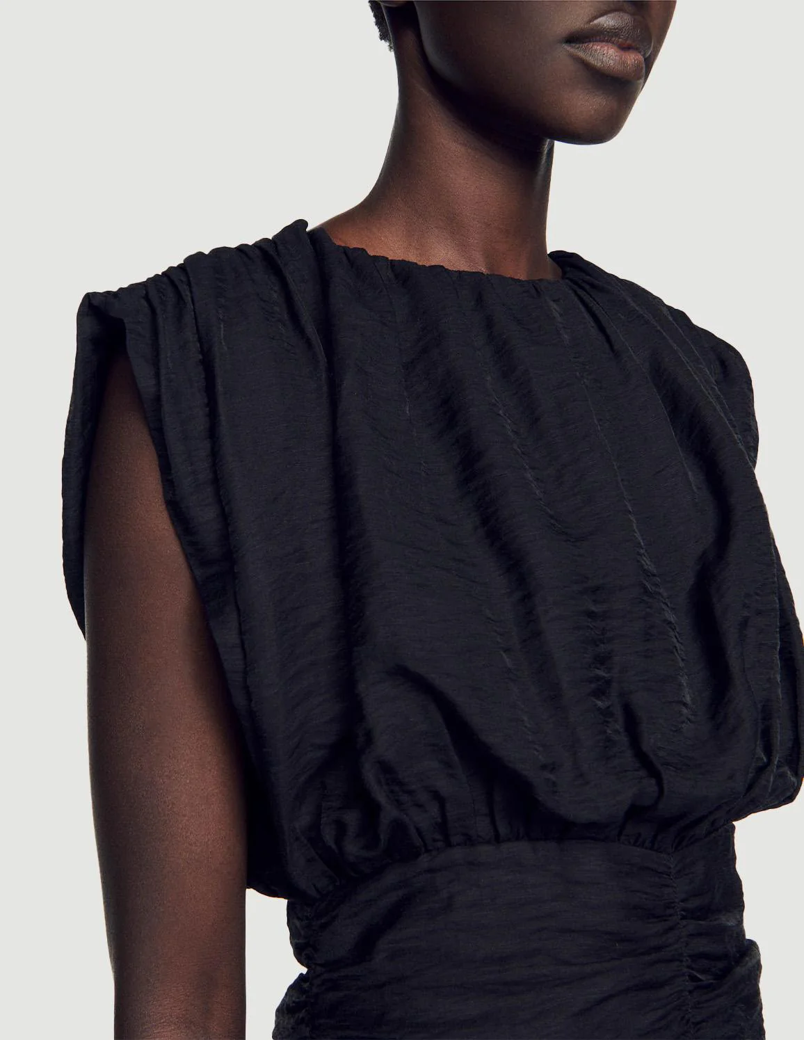 SANDRO - Women's Short Draped Dress - Image 3