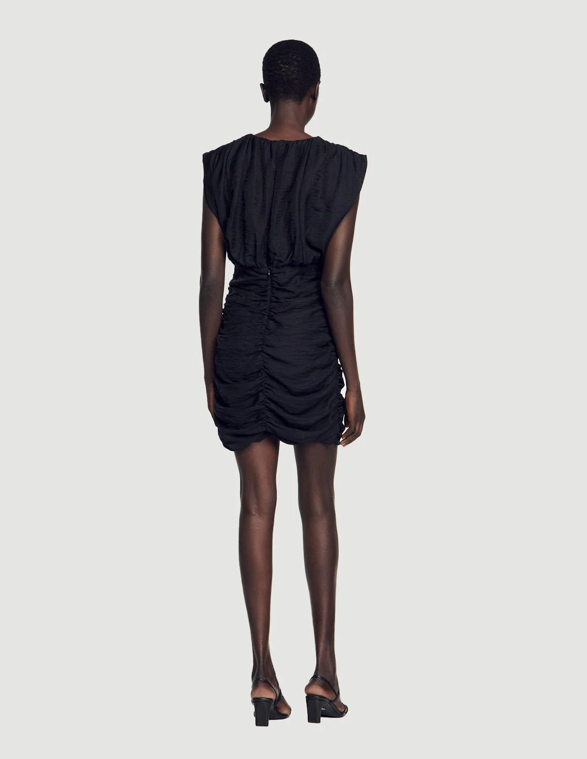 SANDRO - Women's Short Draped Dress - Image 4