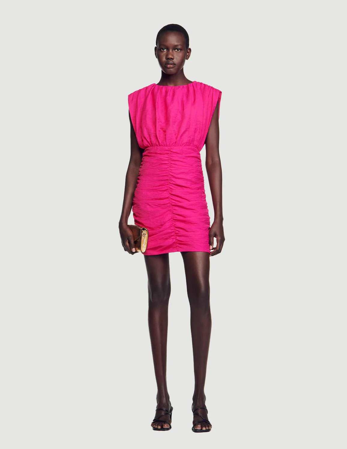 SANDRO - Women's Short Draped Dress - Image 9