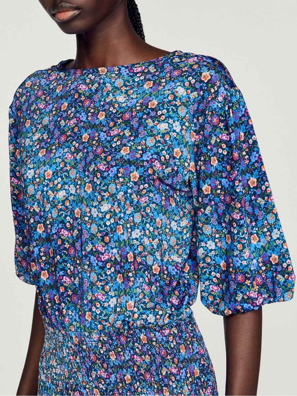 SANDRO - Women's Short Dress With Floral Print - Image 6