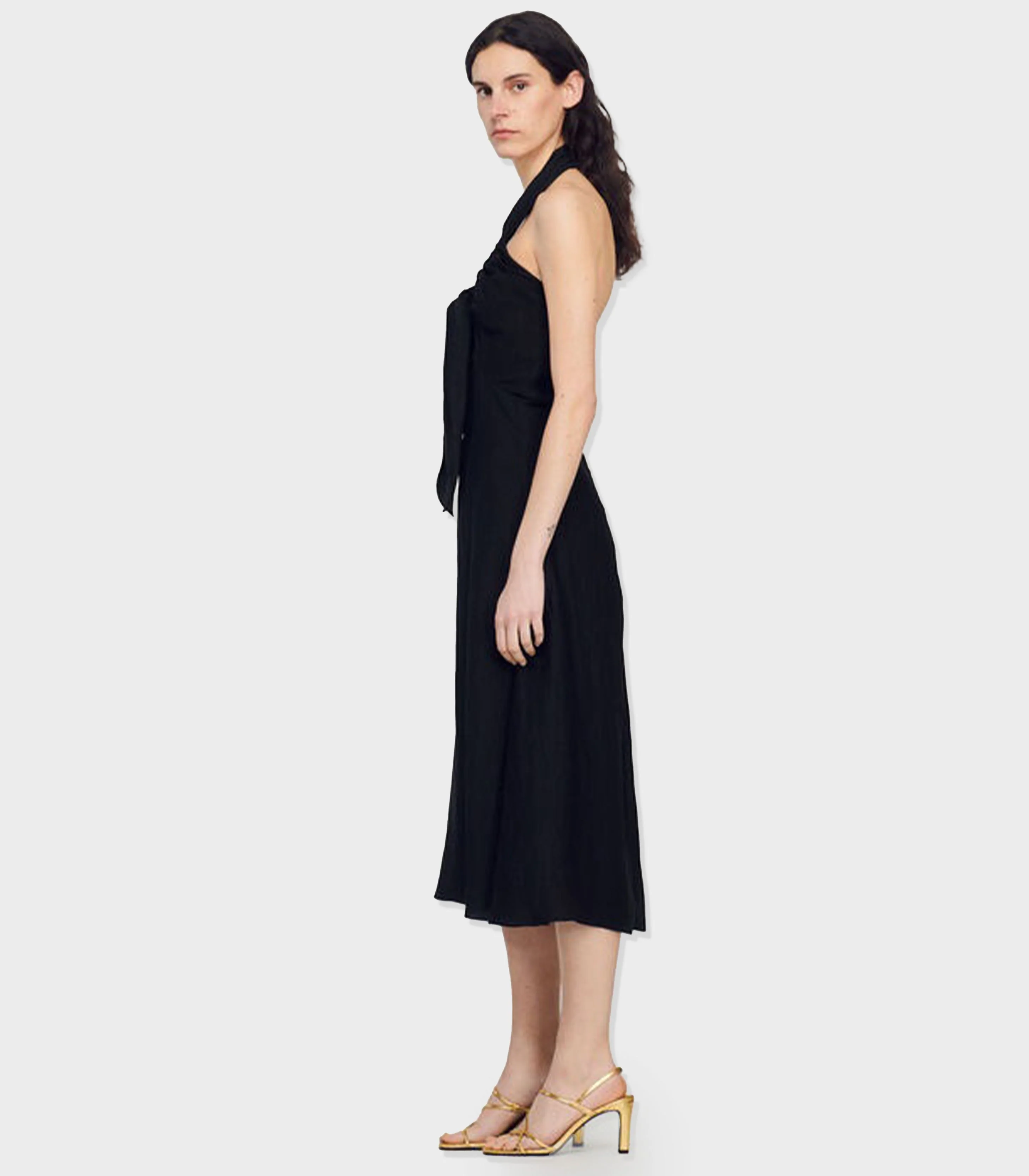SANDRO - Tied Backless Dress - Image 4