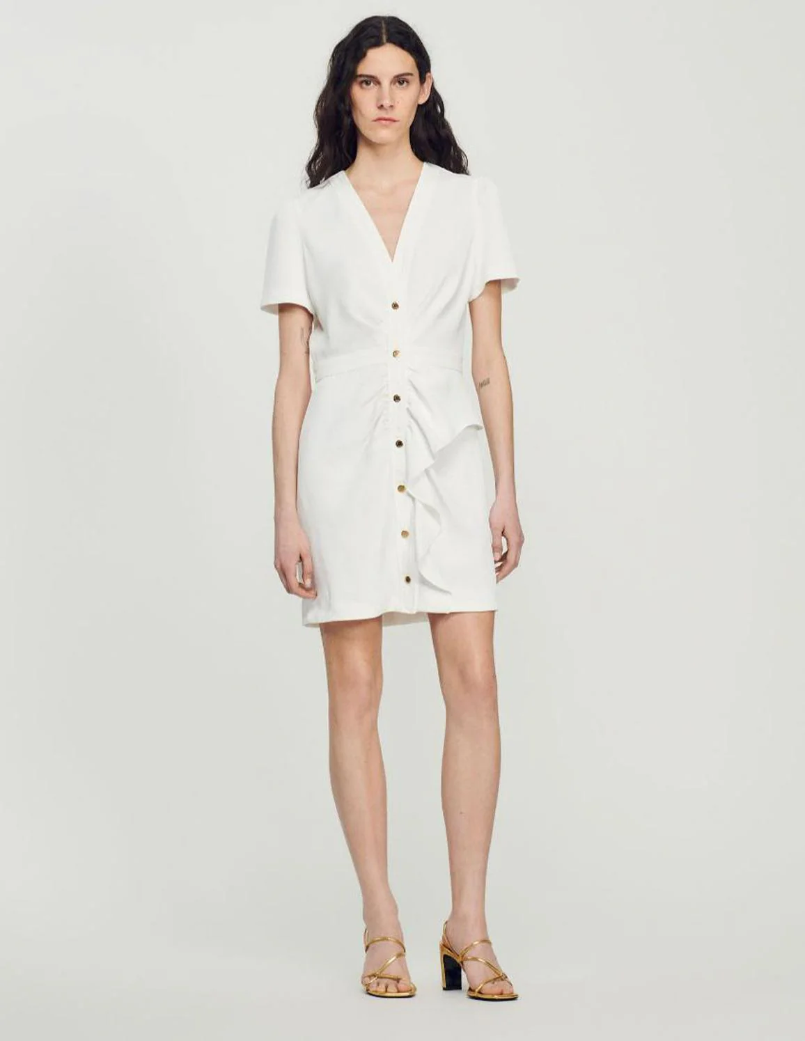SANDRO - Women's Short Pleated Dress - Image 2
