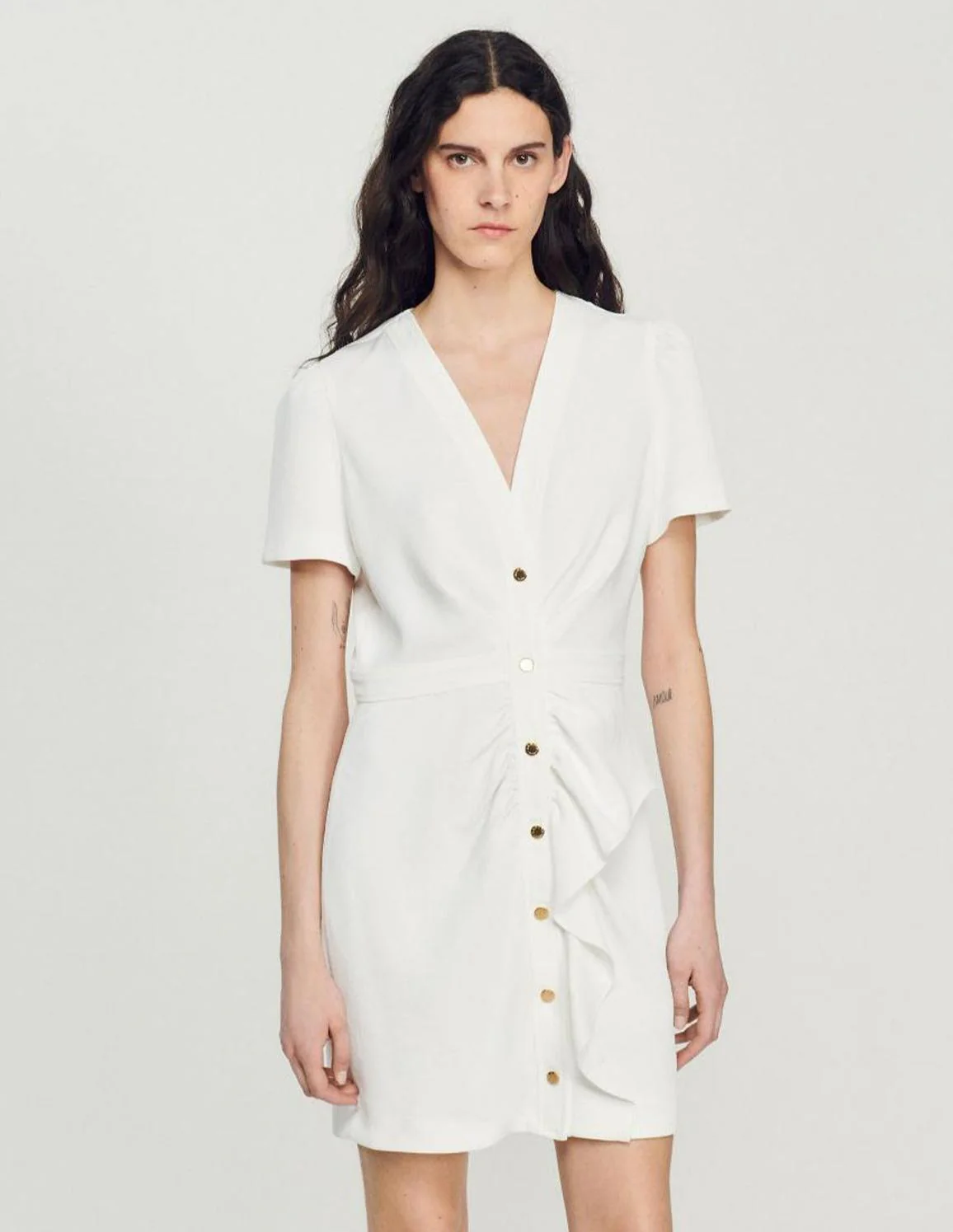 SANDRO - Women's Short Pleated Dress - Image 5