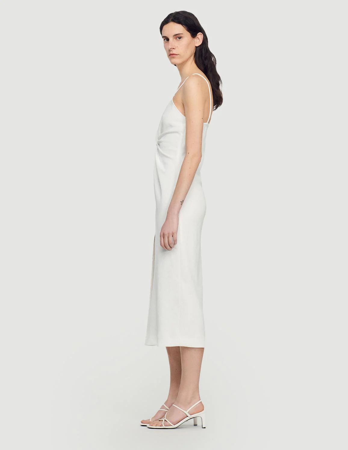SANDRO - Women's Long Asymmetric Dress - Image 4