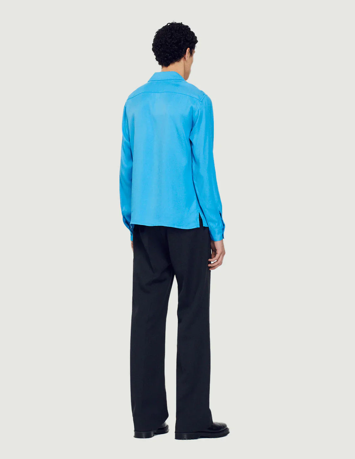 SANDRO - Unisex Floaty Shirt With Spread Collar - Image 3