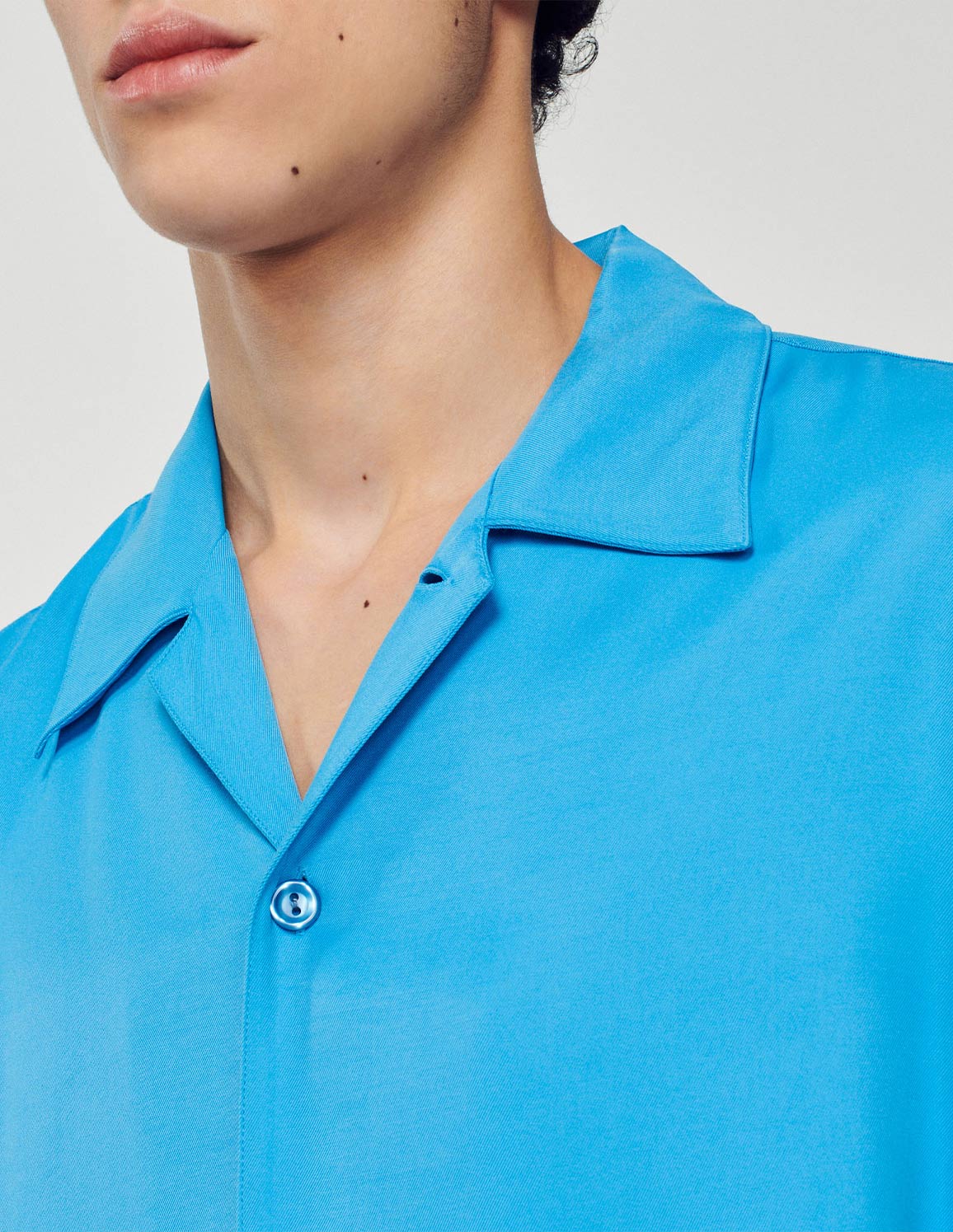 SANDRO - Unisex Floaty Shirt With Spread Collar - Image 4