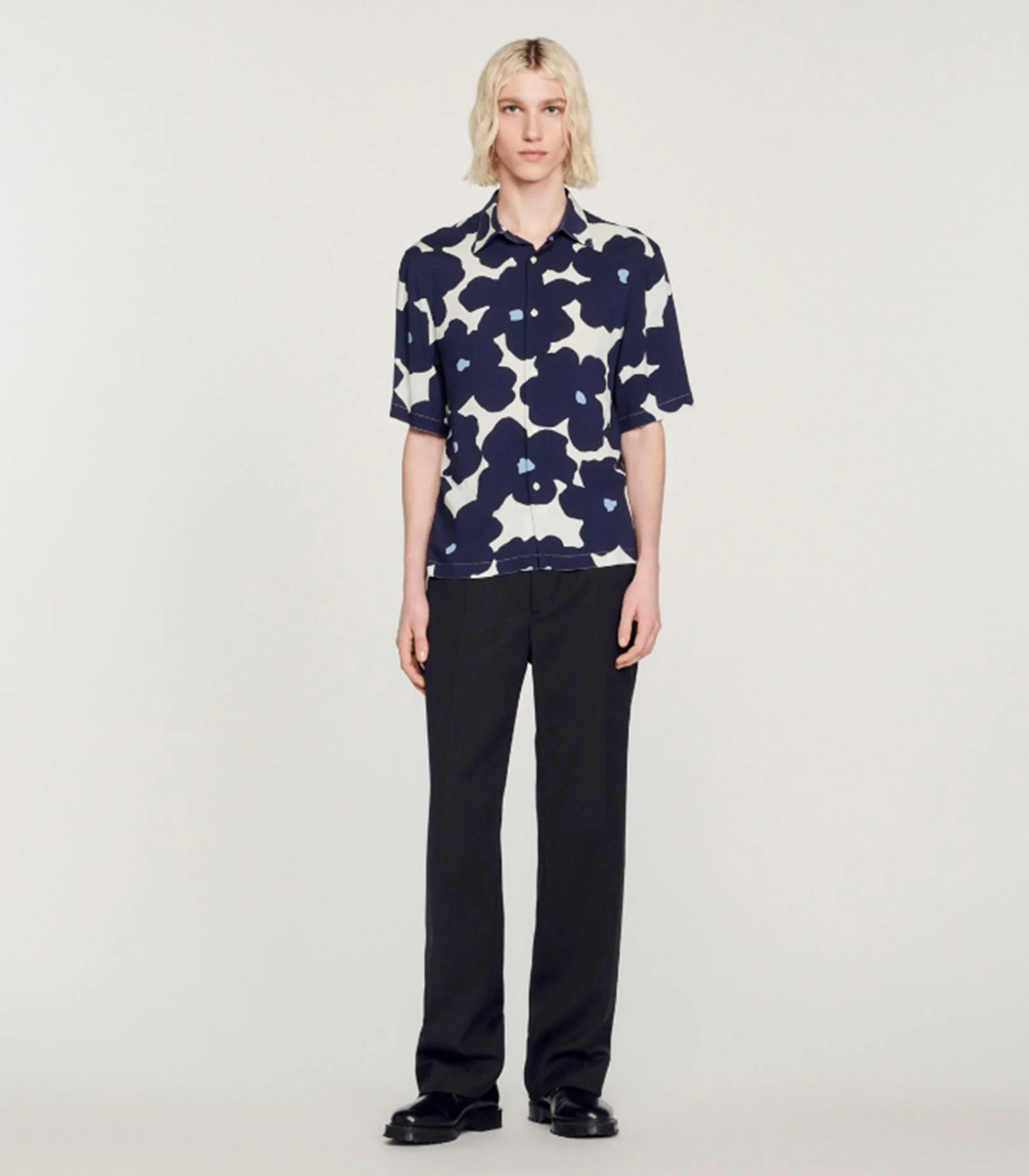 SANDRO - Men's Floral Printed Shirt - Image 3