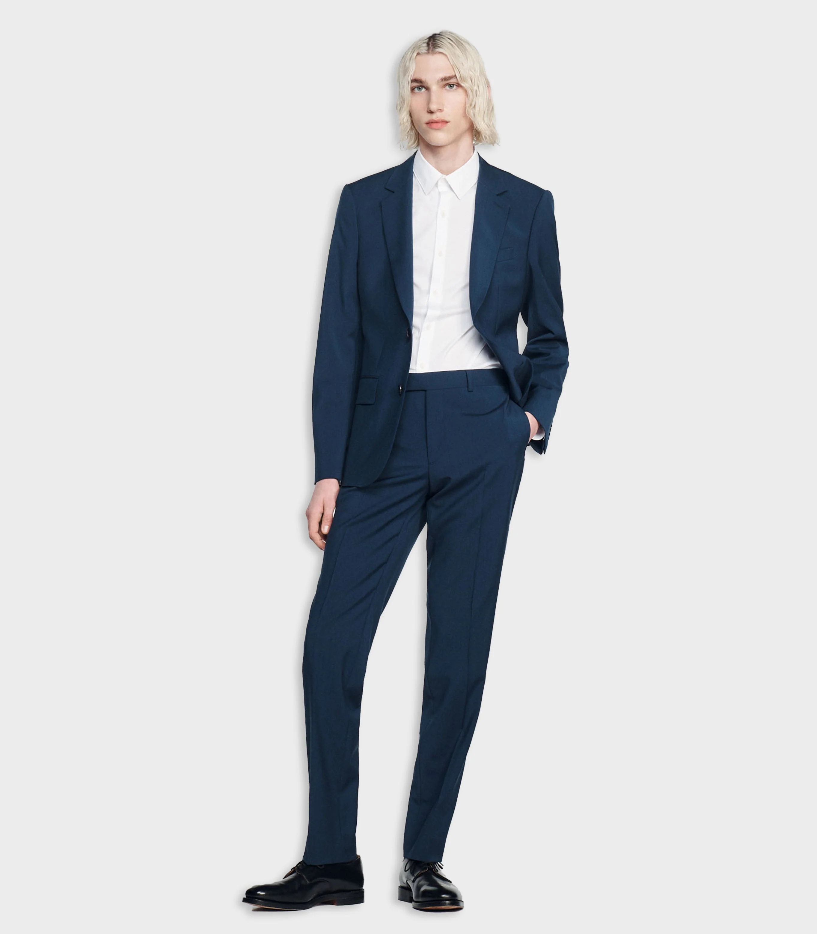SANDRO - Stretch Wool Suit Trousers - Image 4