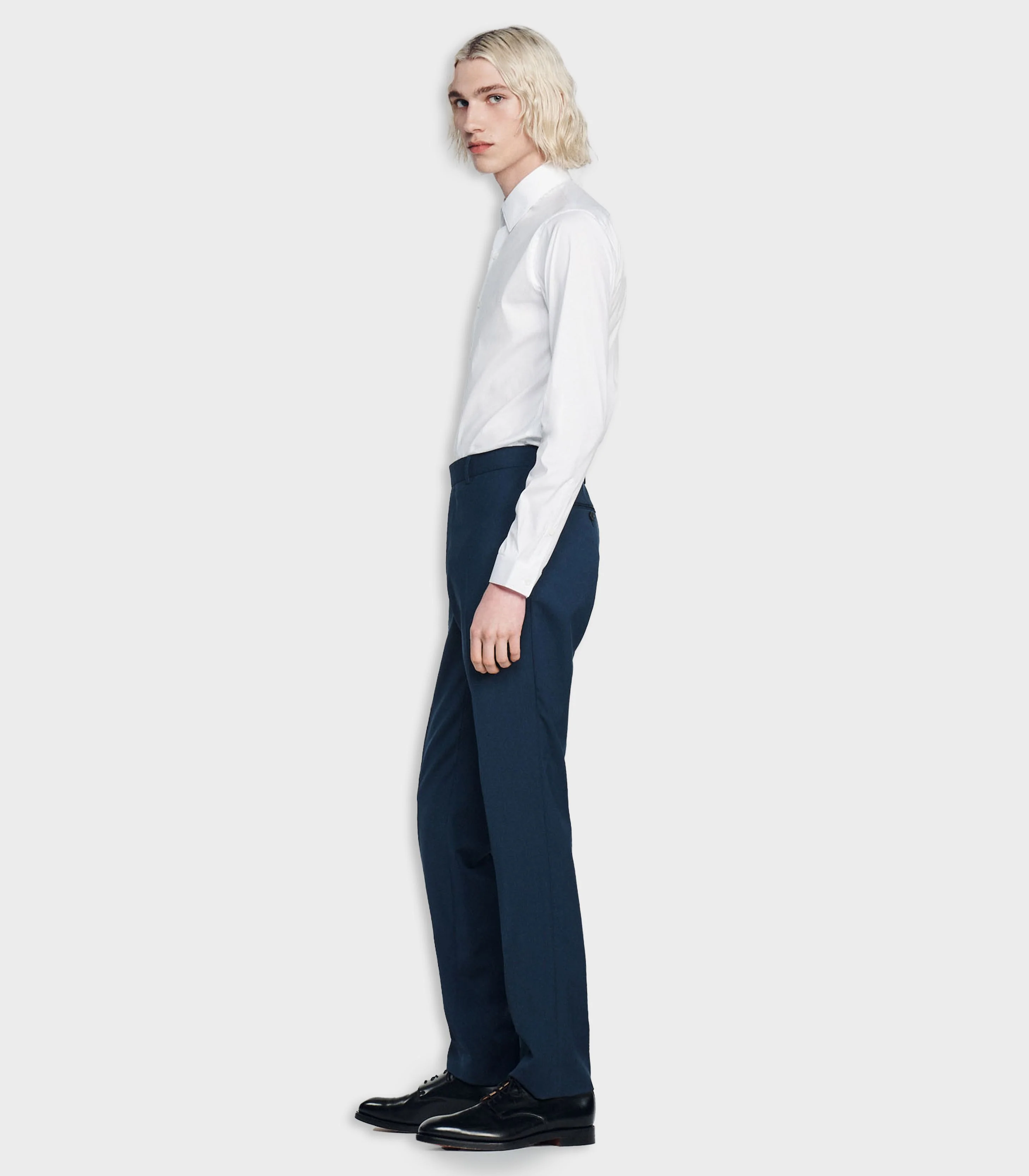 SANDRO - Stretch Wool Suit Trousers - Image 5