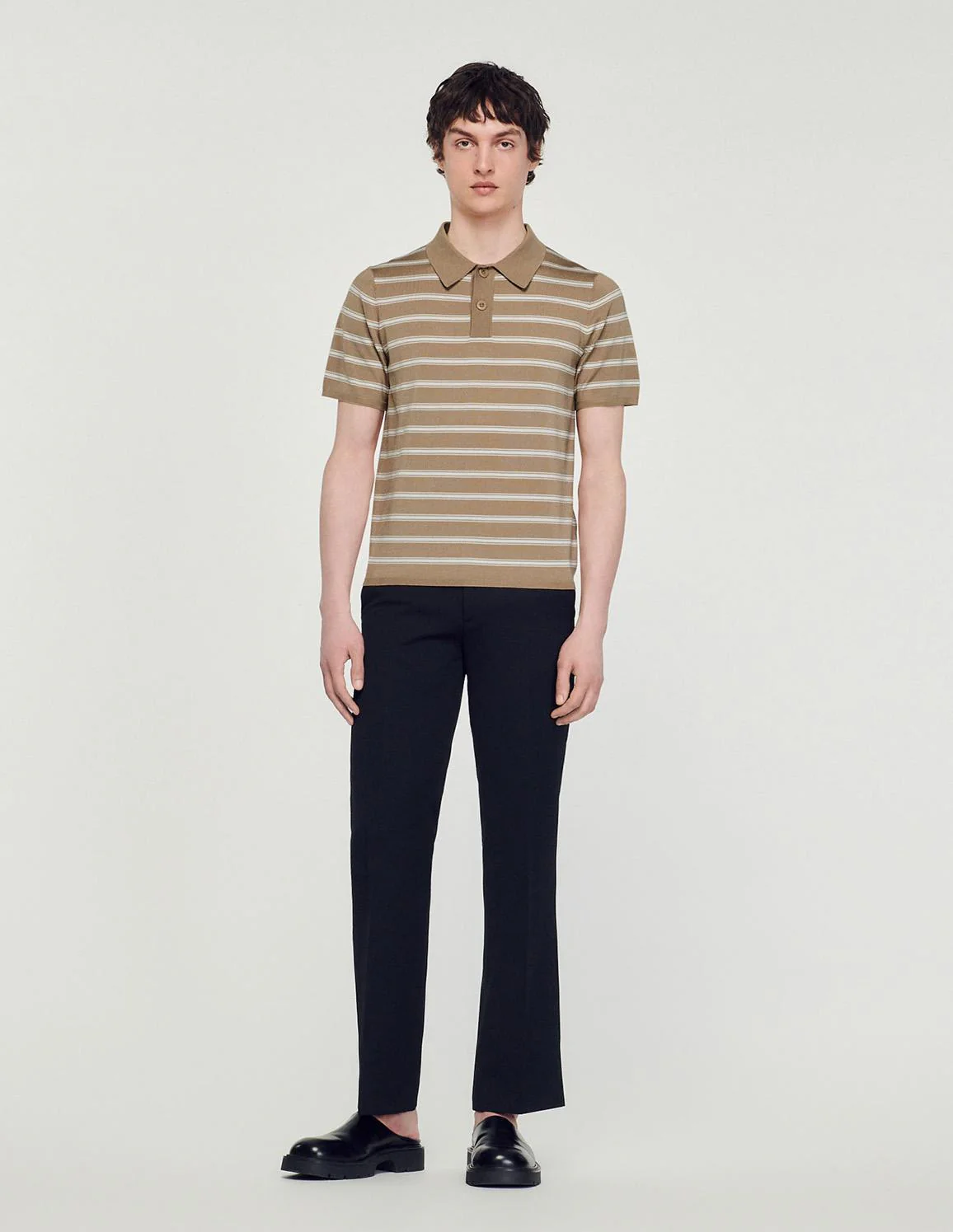 SANDRO - Striped Polo Shirt - Image 3