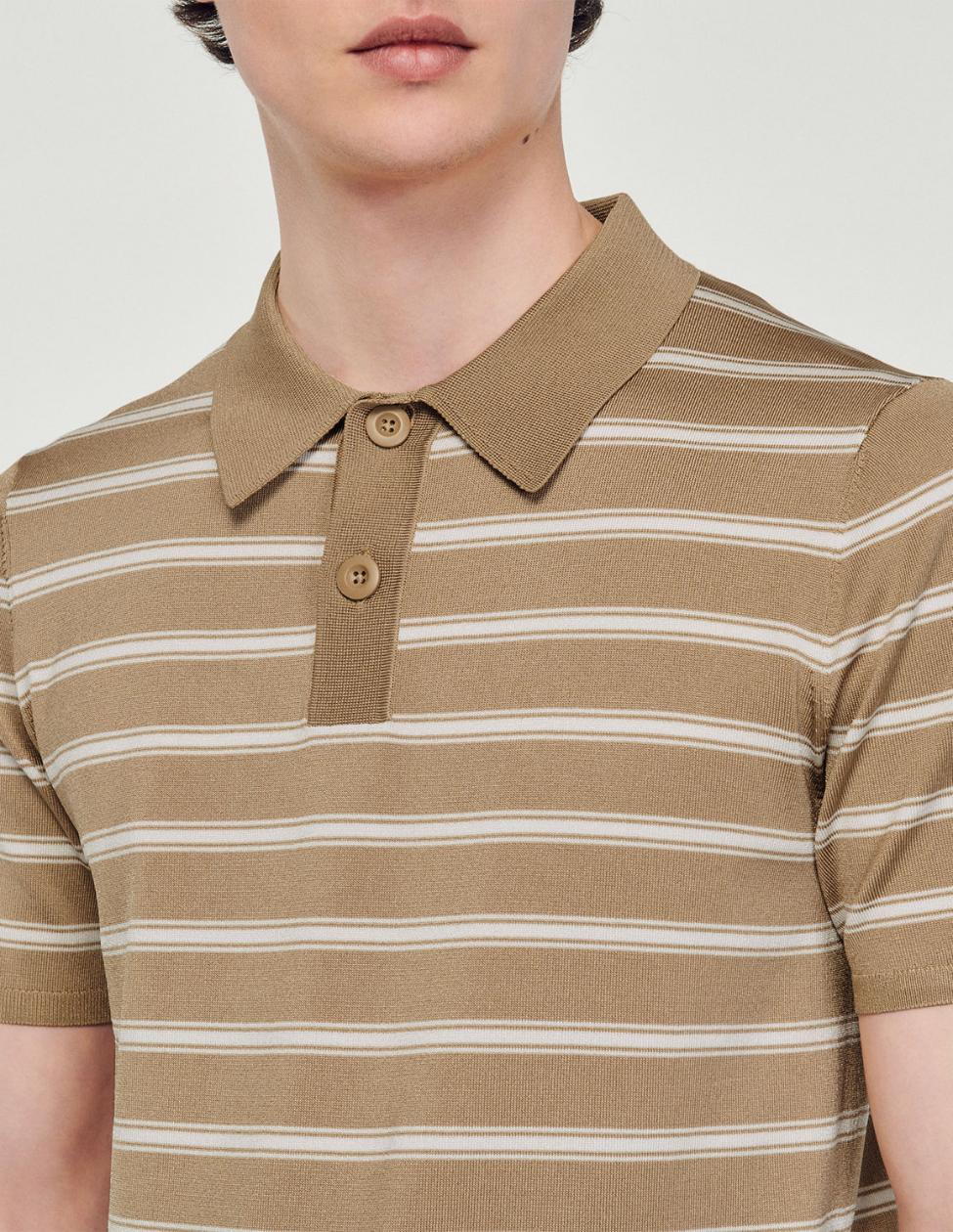 SANDRO - Striped Polo Shirt - Image 5