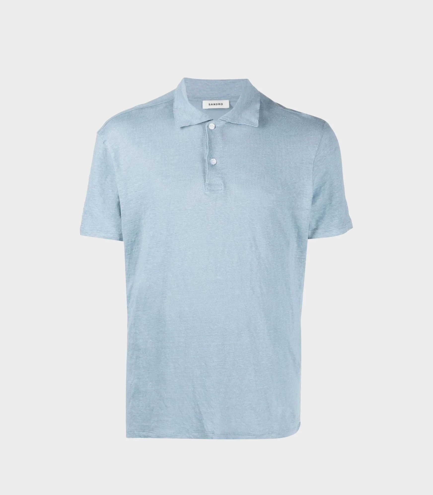 SANDRO - Men's Linen Polo Shirt - Image 13