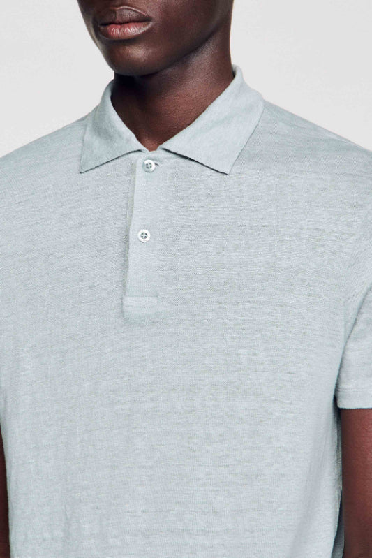 SANDRO - Men's Linen Polo Shirt - Image 5