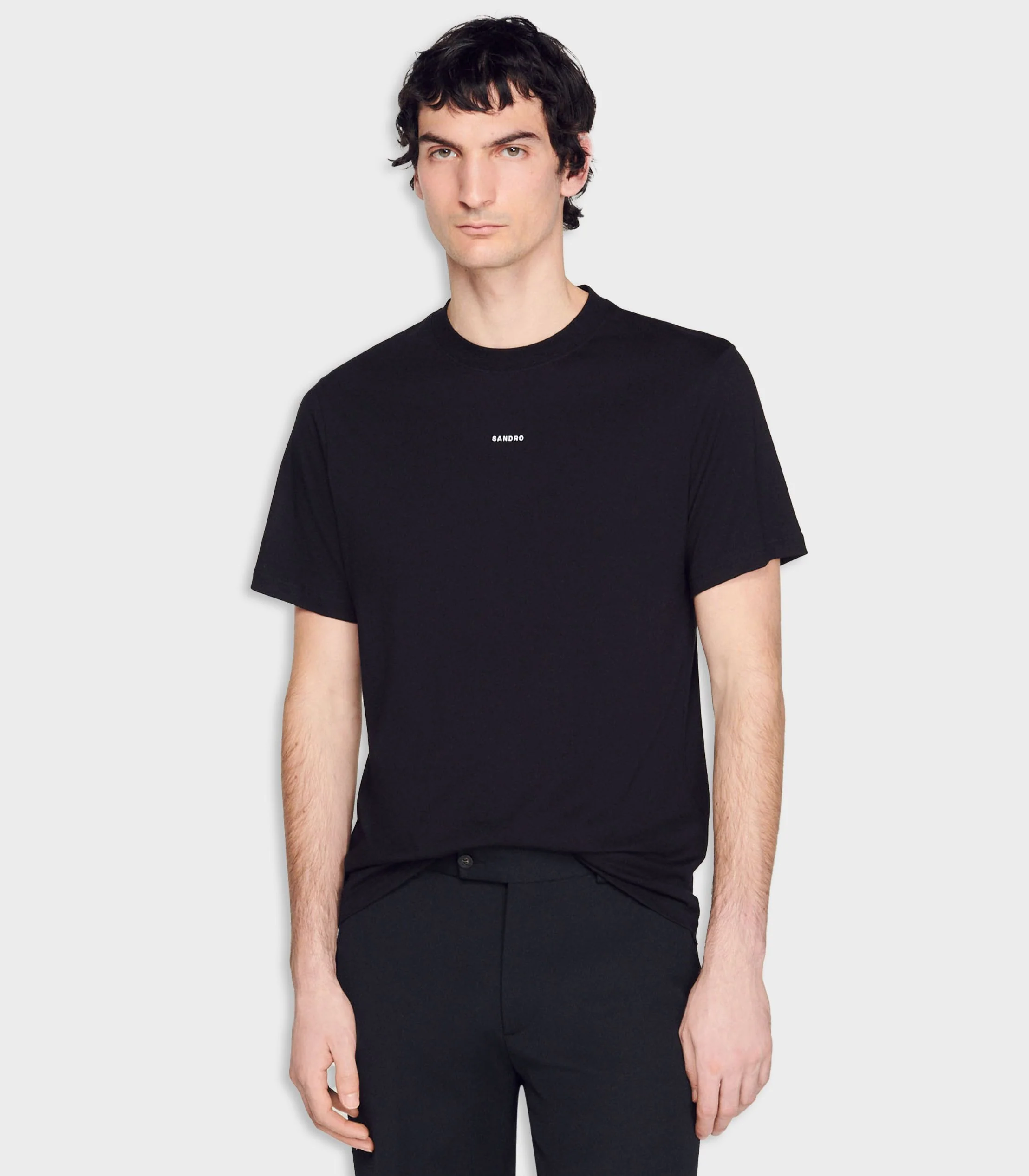 SANDRO - Organic Cotton T-Shirt - Image 5