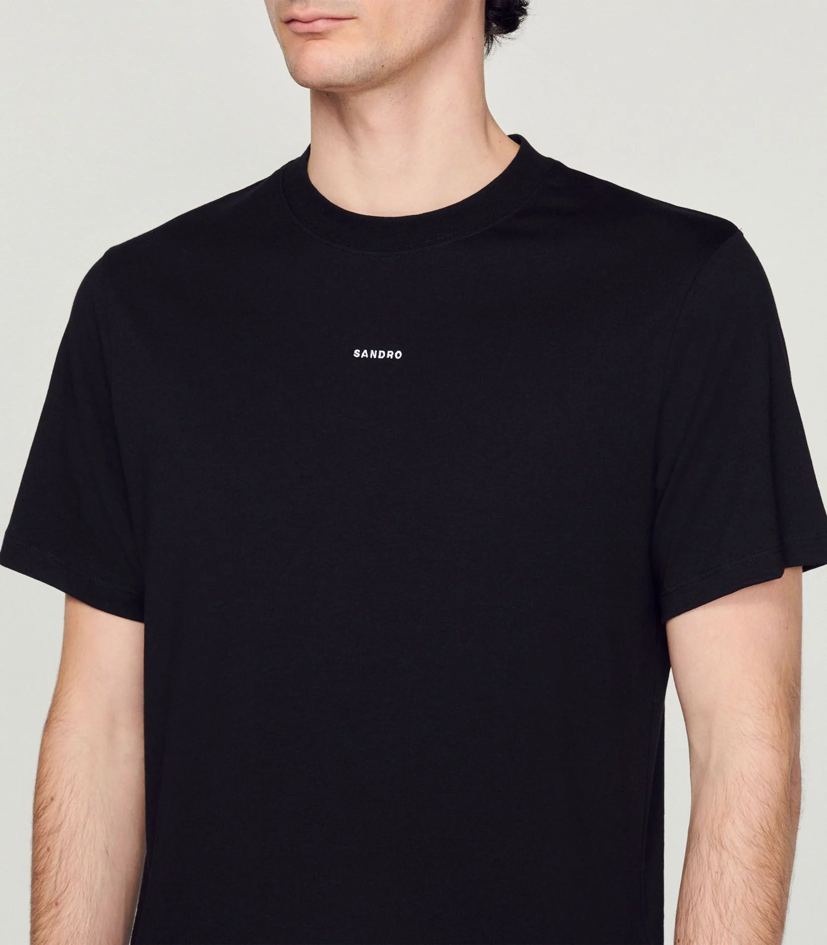 SANDRO - Organic Cotton T-Shirt - Image 6