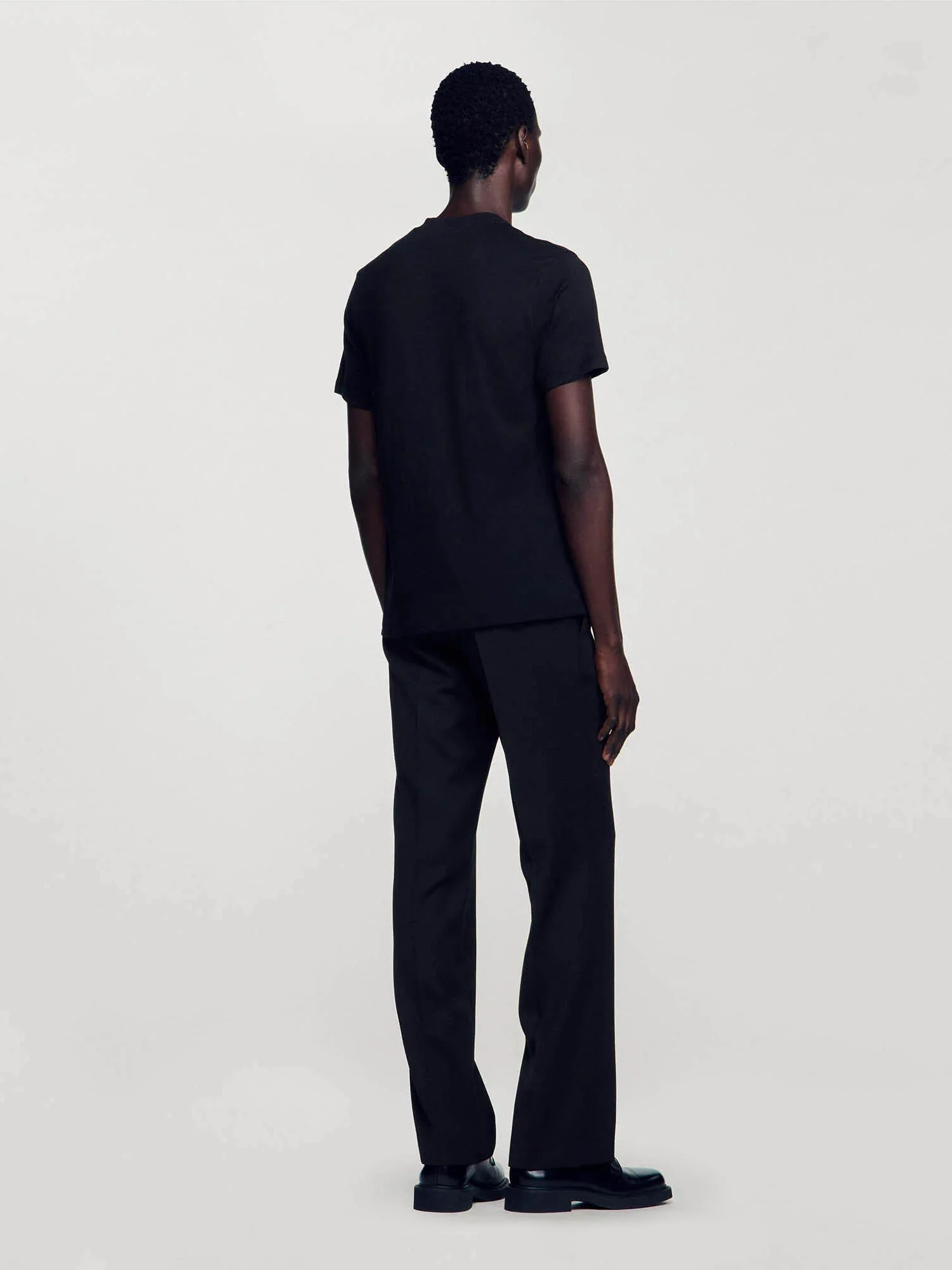 SANDRO - T-Shirt With Square Cross Patch - Image 3